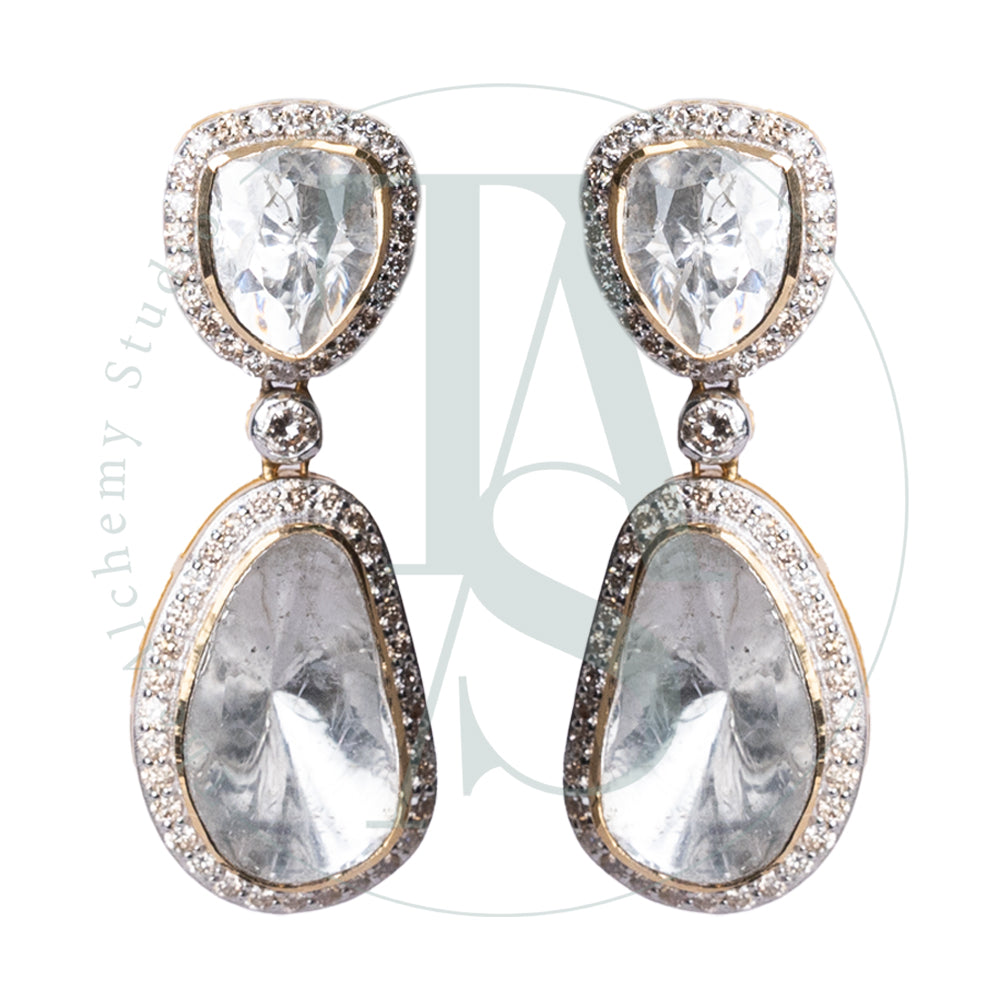 Starlight Uncut Diamond Earrings