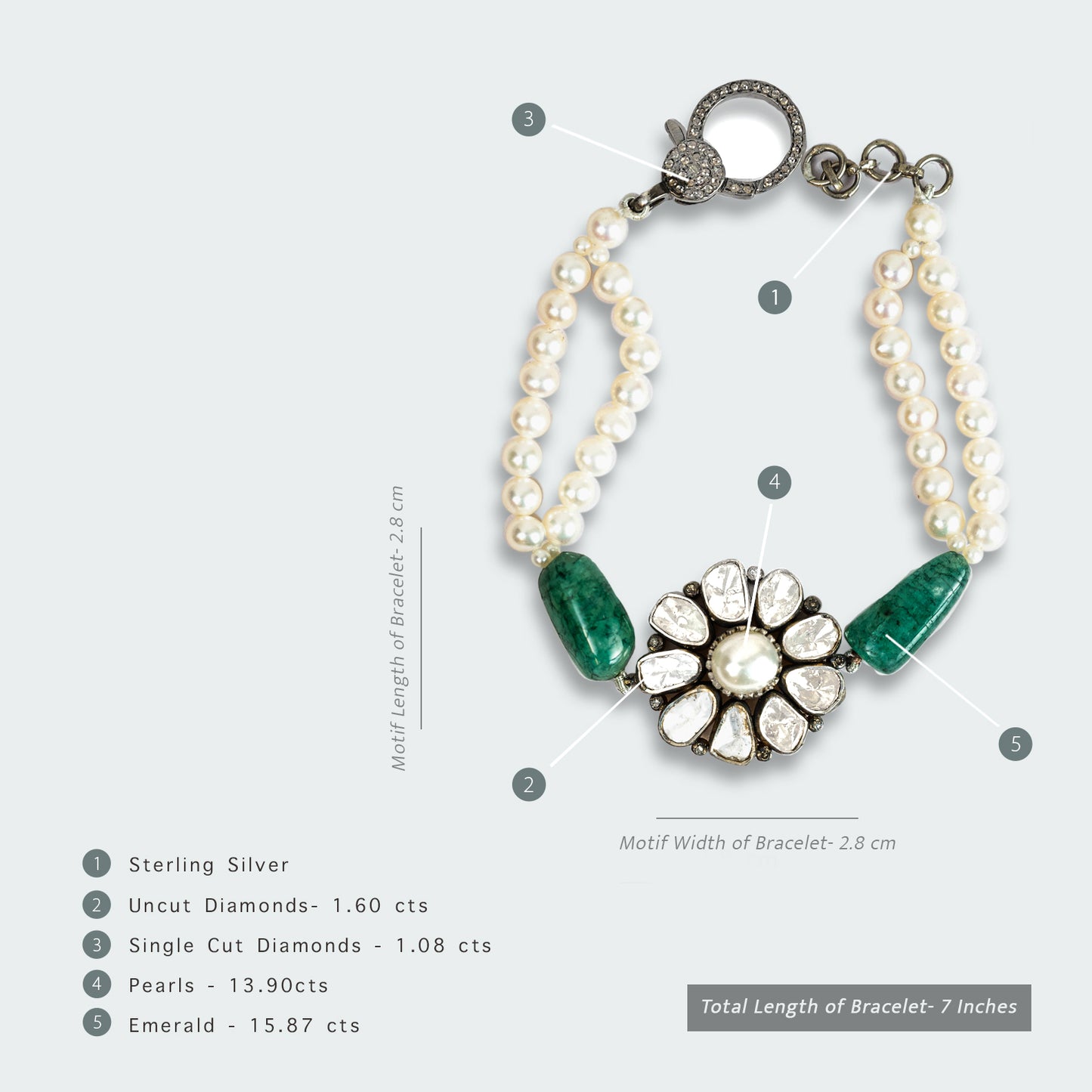 Amara Uncut Diamond Bracelet