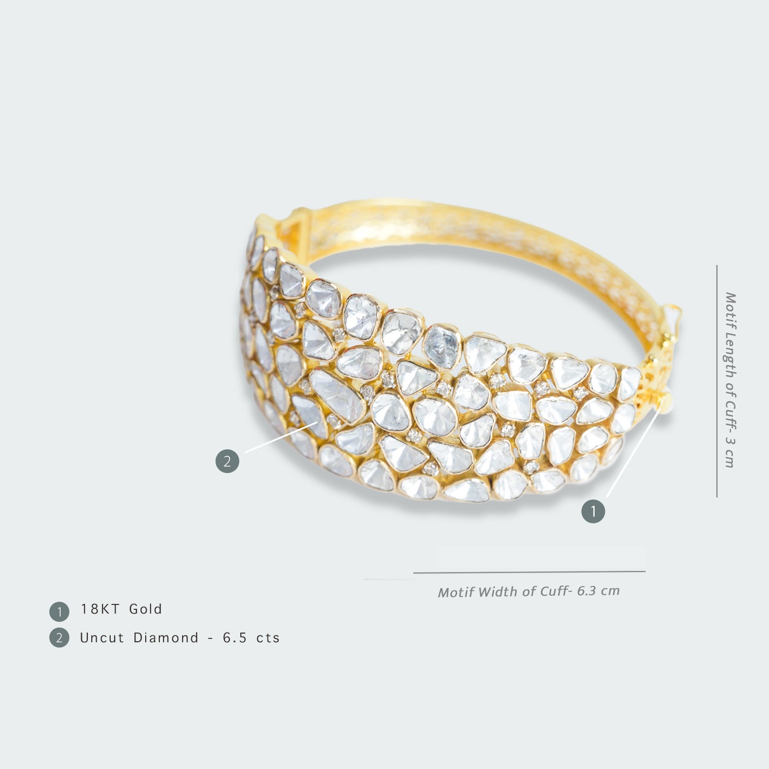 Amaris Polki Cuff
