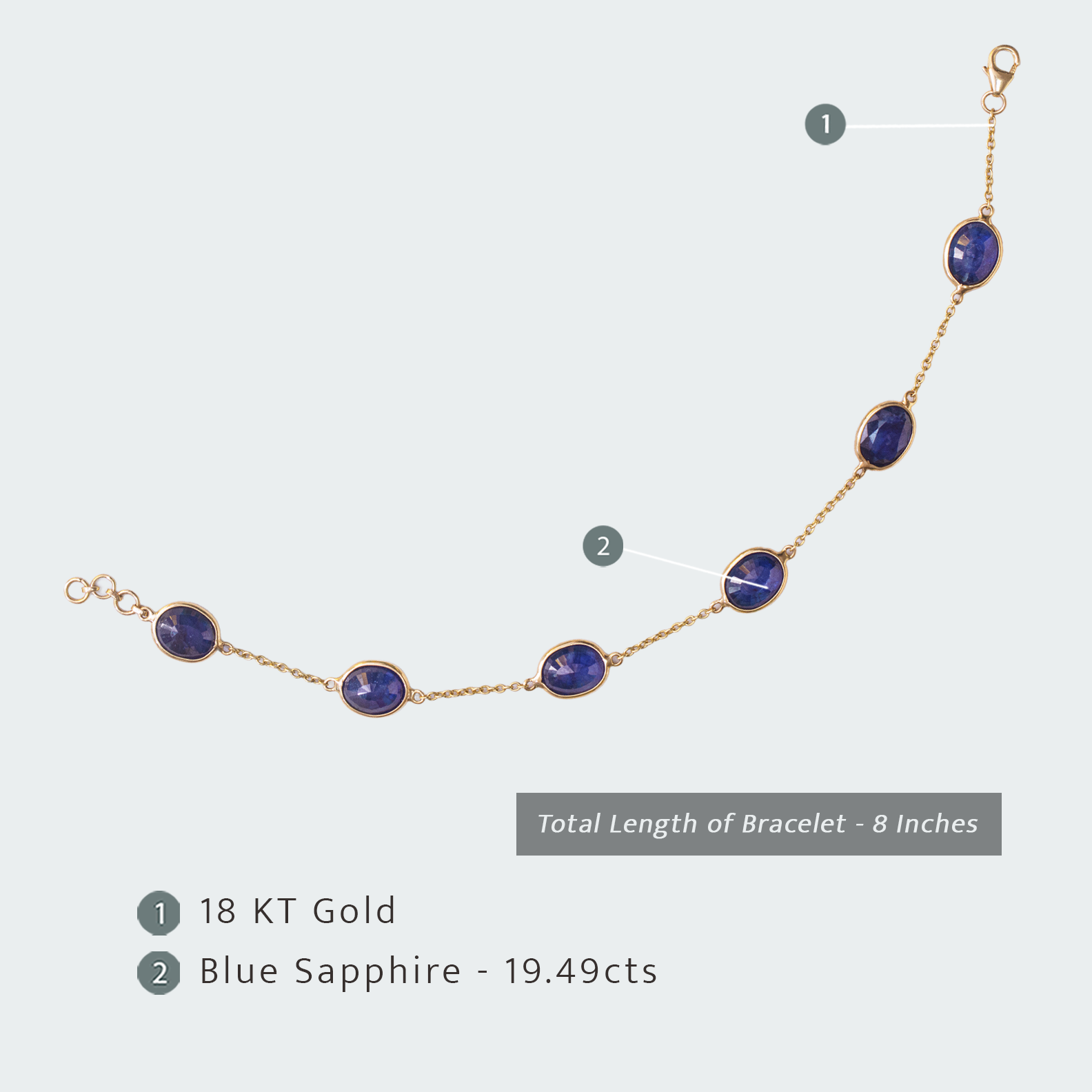 Aria Sapphire Diamond Bracelet