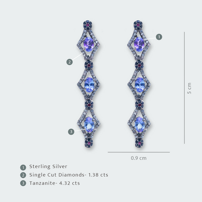 Aura tanzanite Earrings