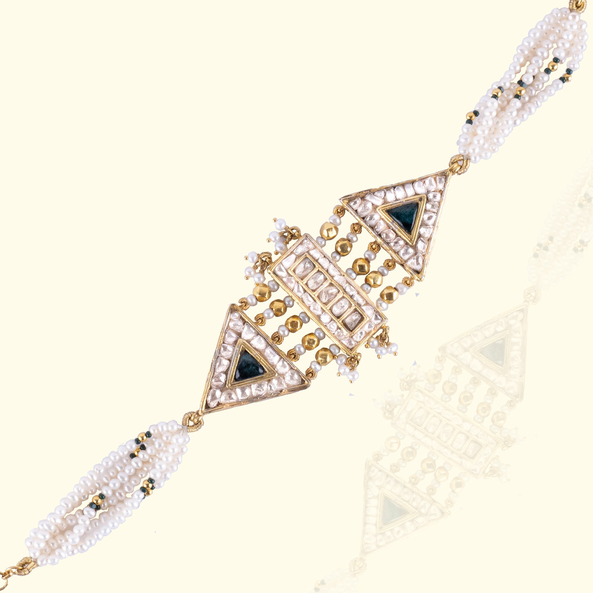 Talia Emerald Polki Bracelet