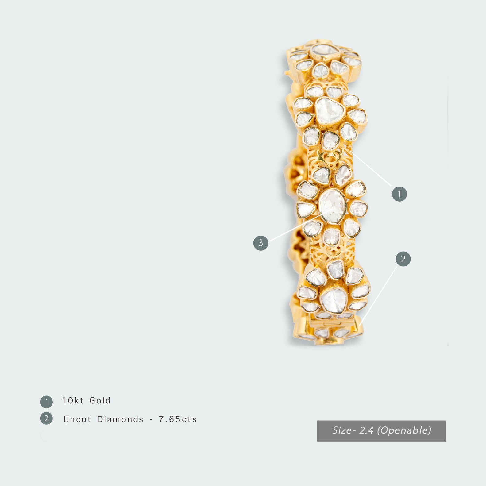 Briony Polki Bangle