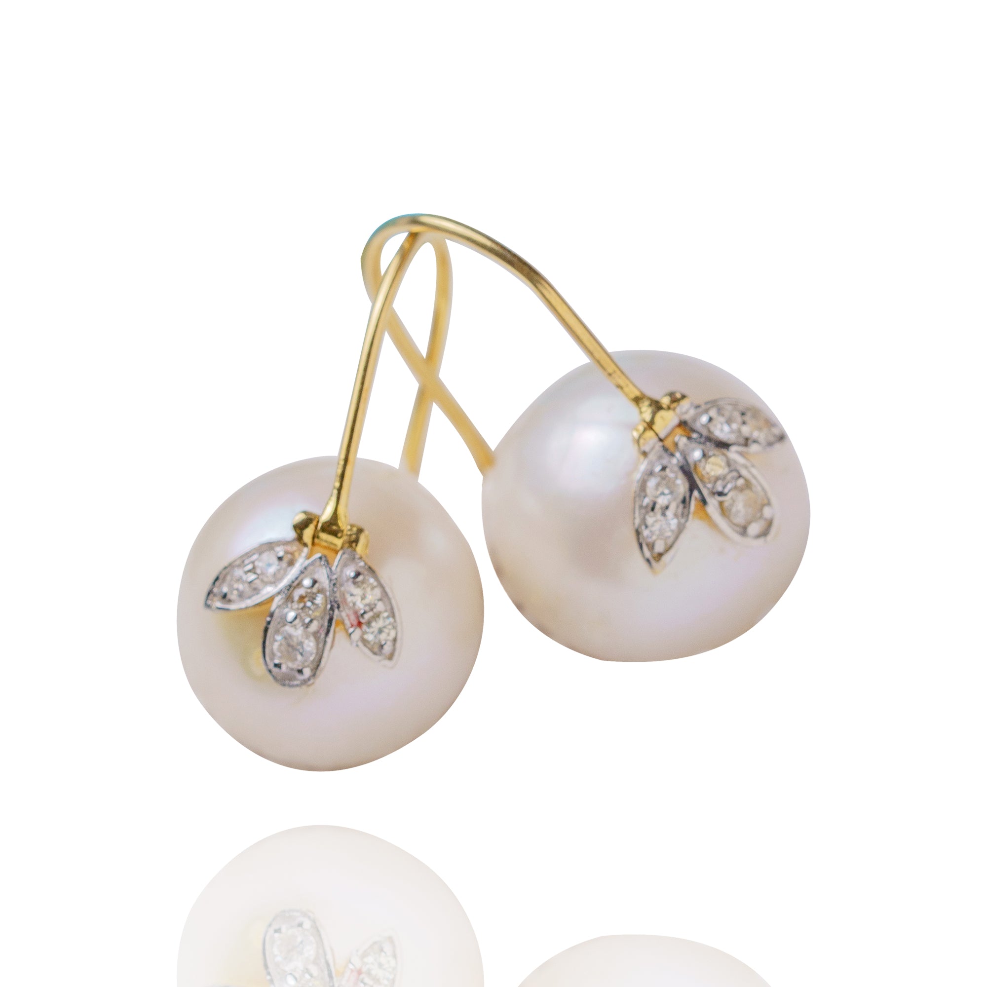 Perle Floral Diamond Earrings