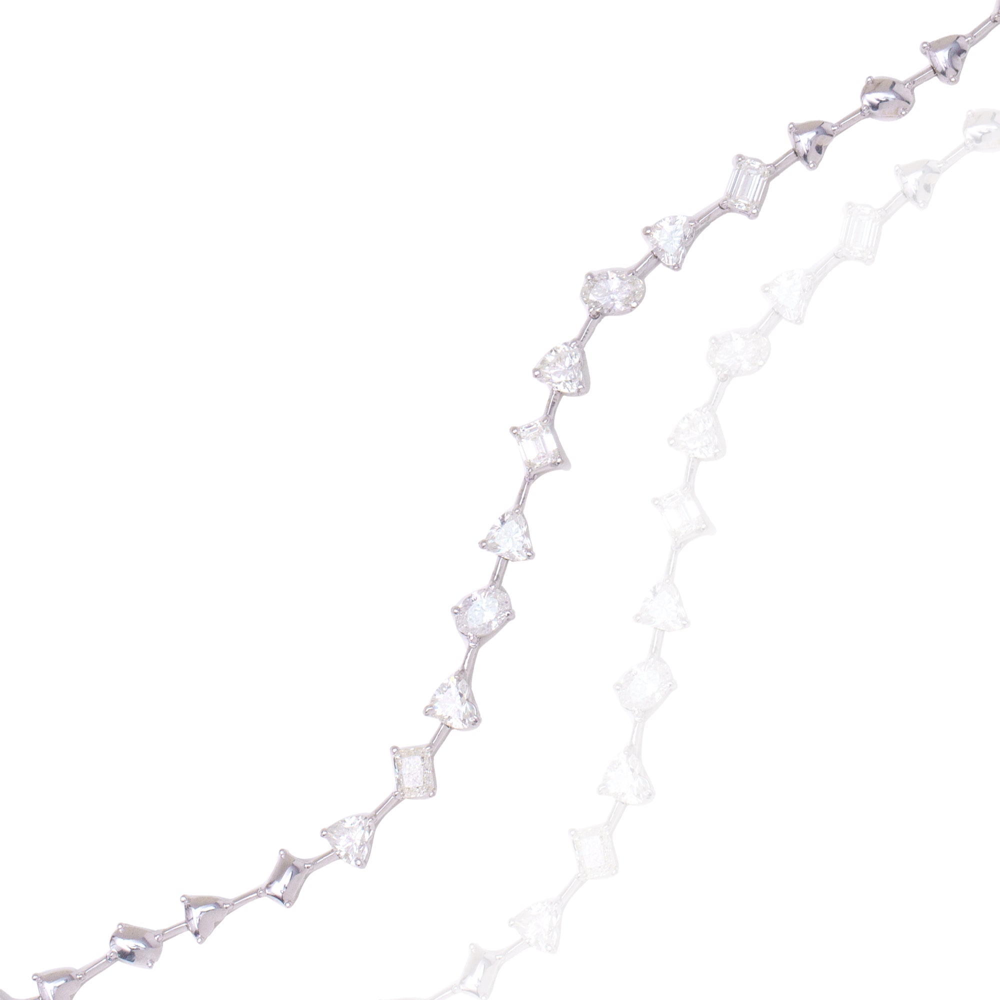 Fancy Diamond Tennis Bracelet