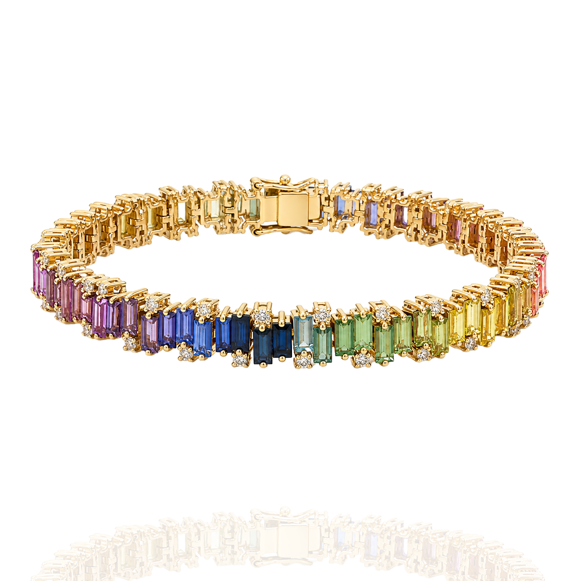 Cityscape Tennis Bracelet