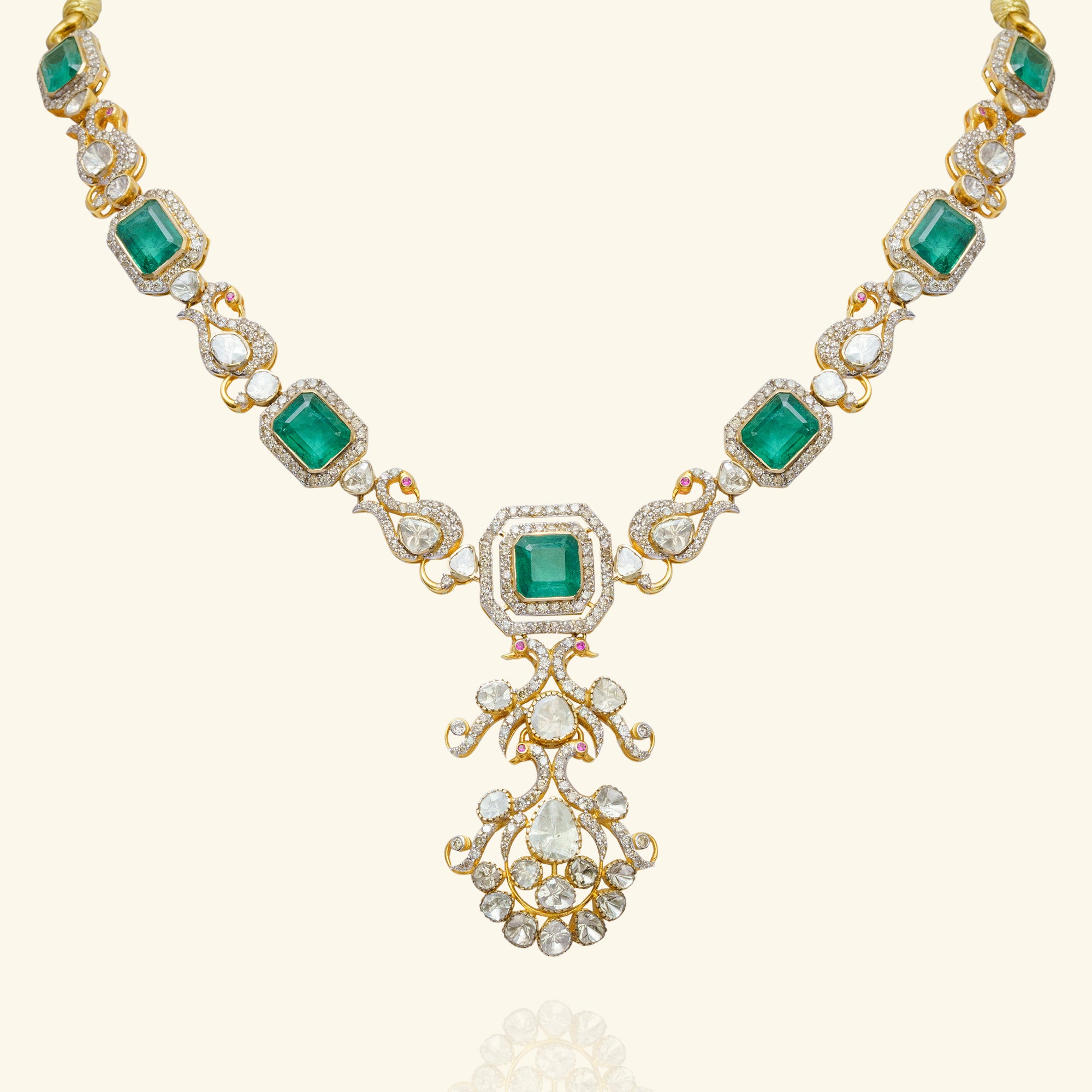 Eliza Emerald Polki Necklace