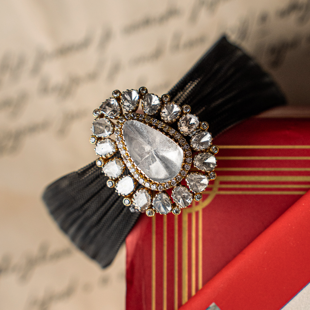 Crest Polki Diamond Cuff