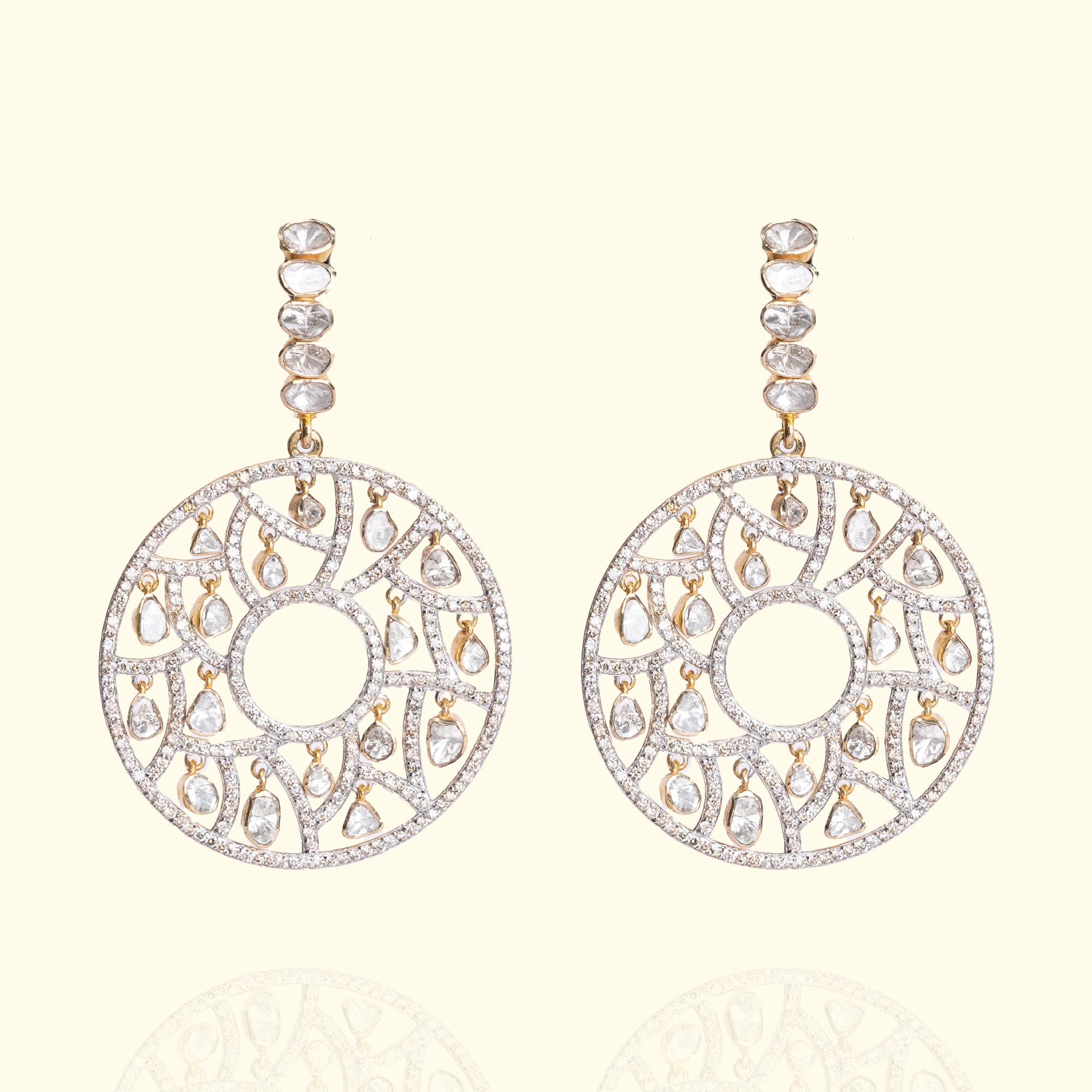 Kiyat Chaand Polki Earrings