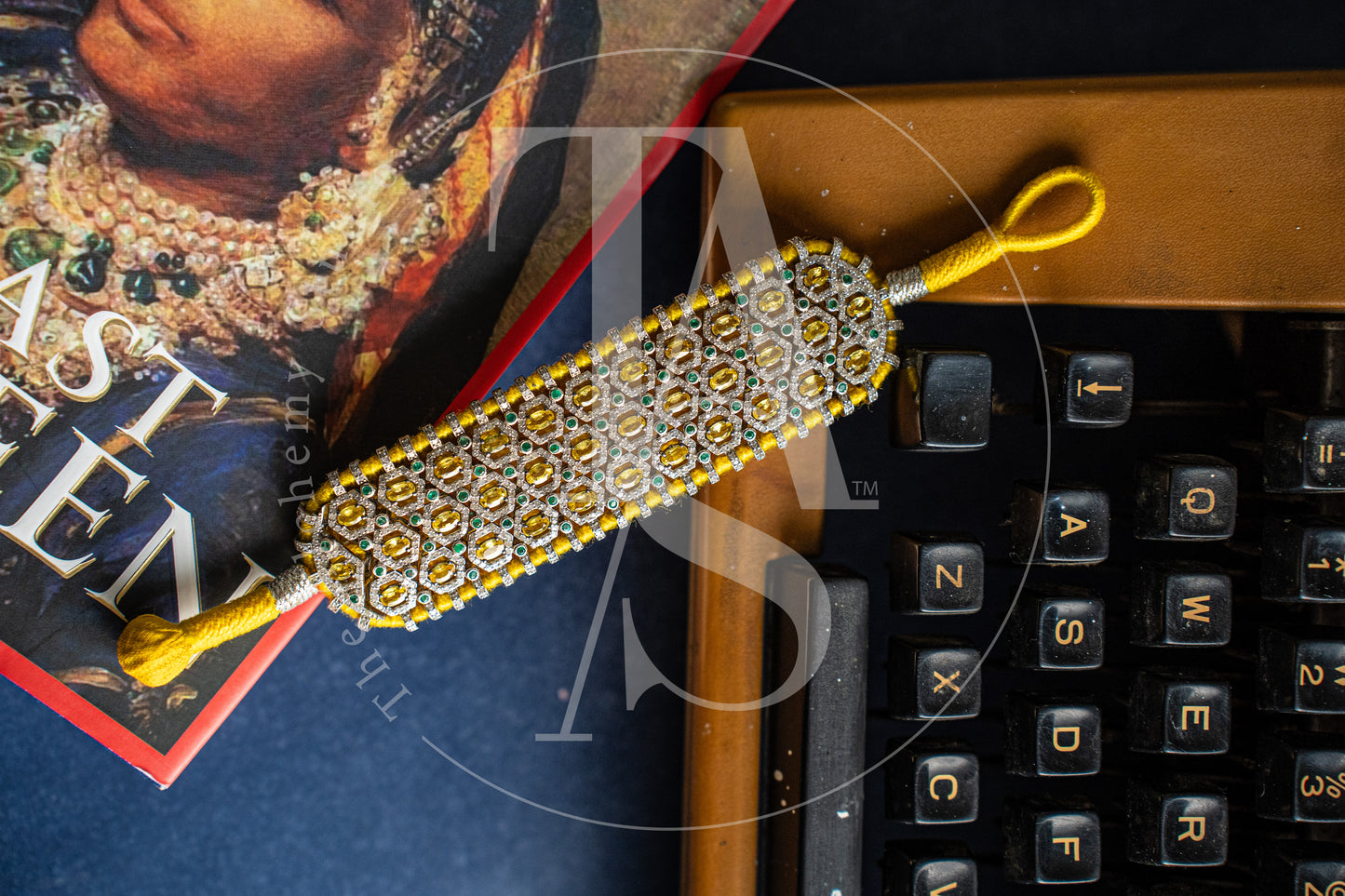 Jalen Emerald, Yellow Sapphire and Diamond Bracelet