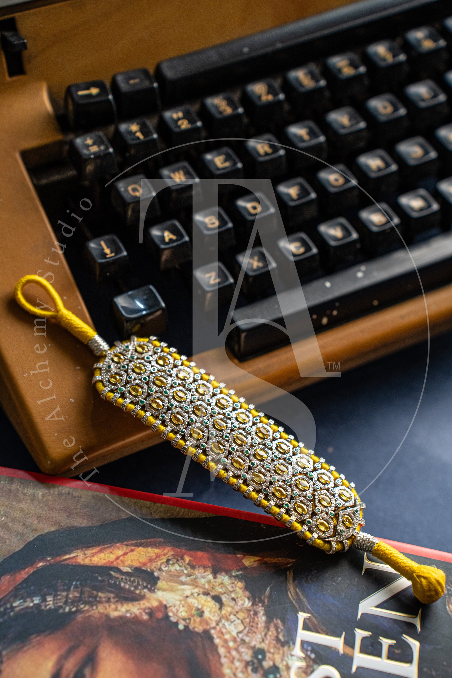 Jalen Emerald, Yellow Sapphire and Diamond Bracelet