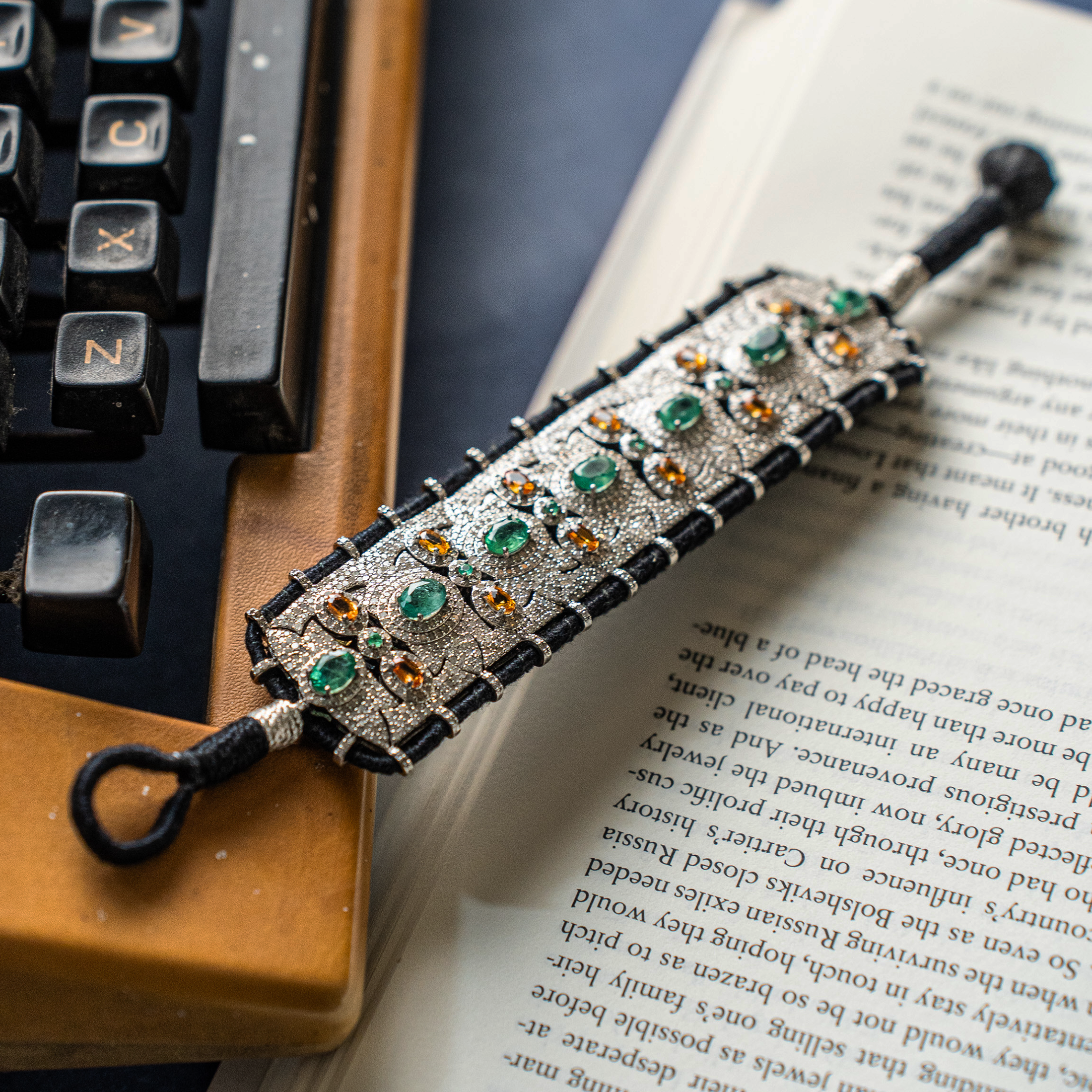 Iraya Emerald Yellow Sapphire Diamond Bracelet
