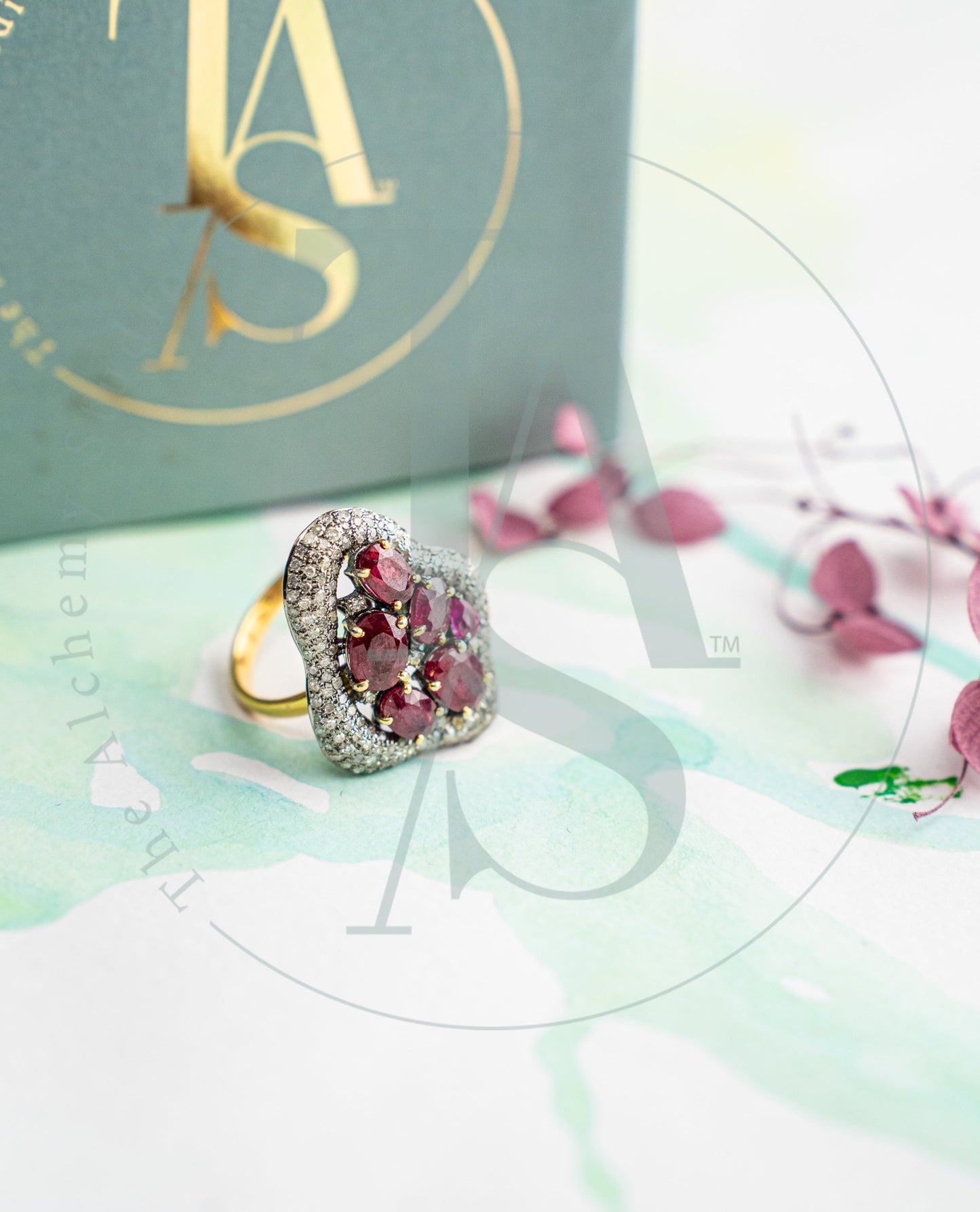 Rufina Ruby and Diamond Ring