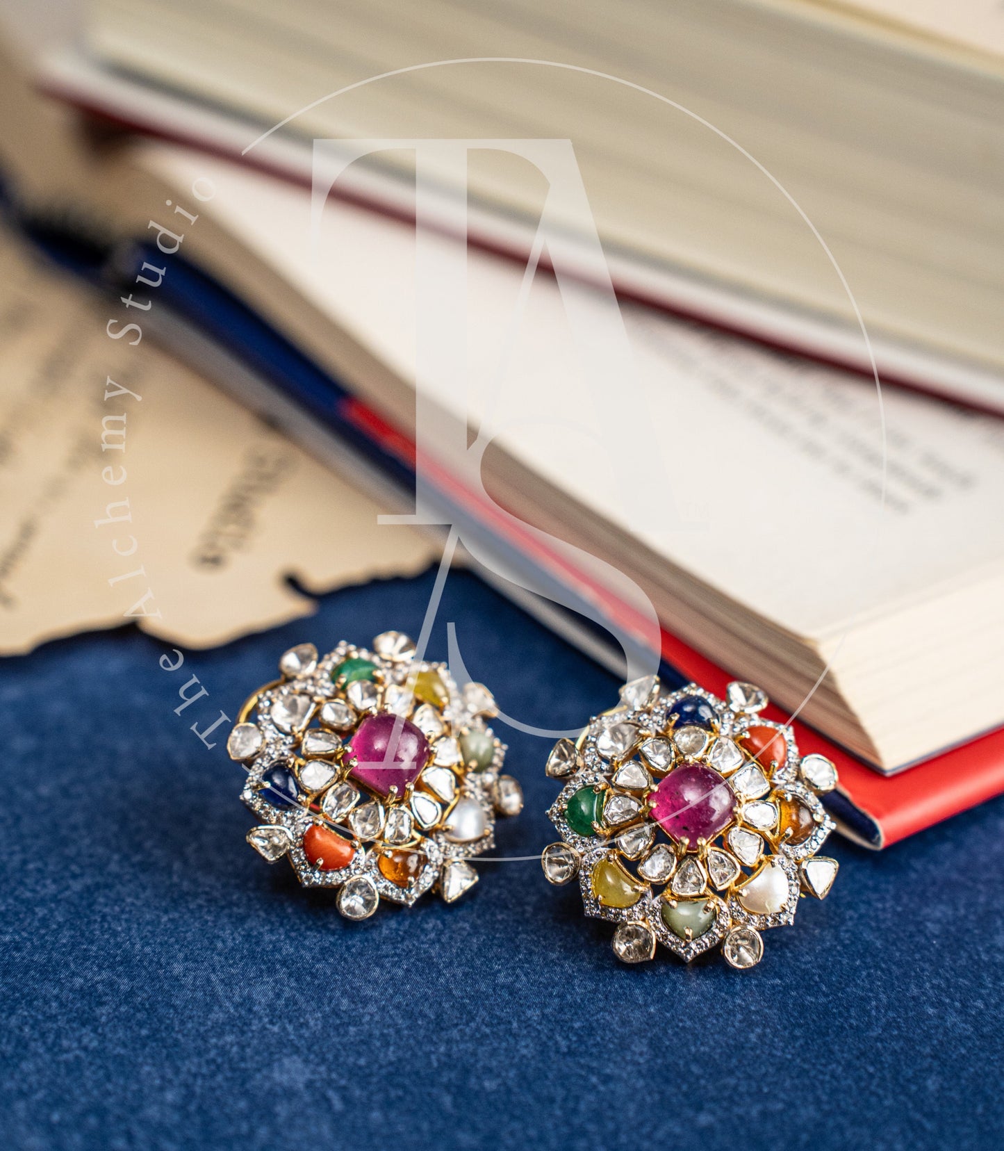 Abelle Navaratan and Uncut Diamond Earrings