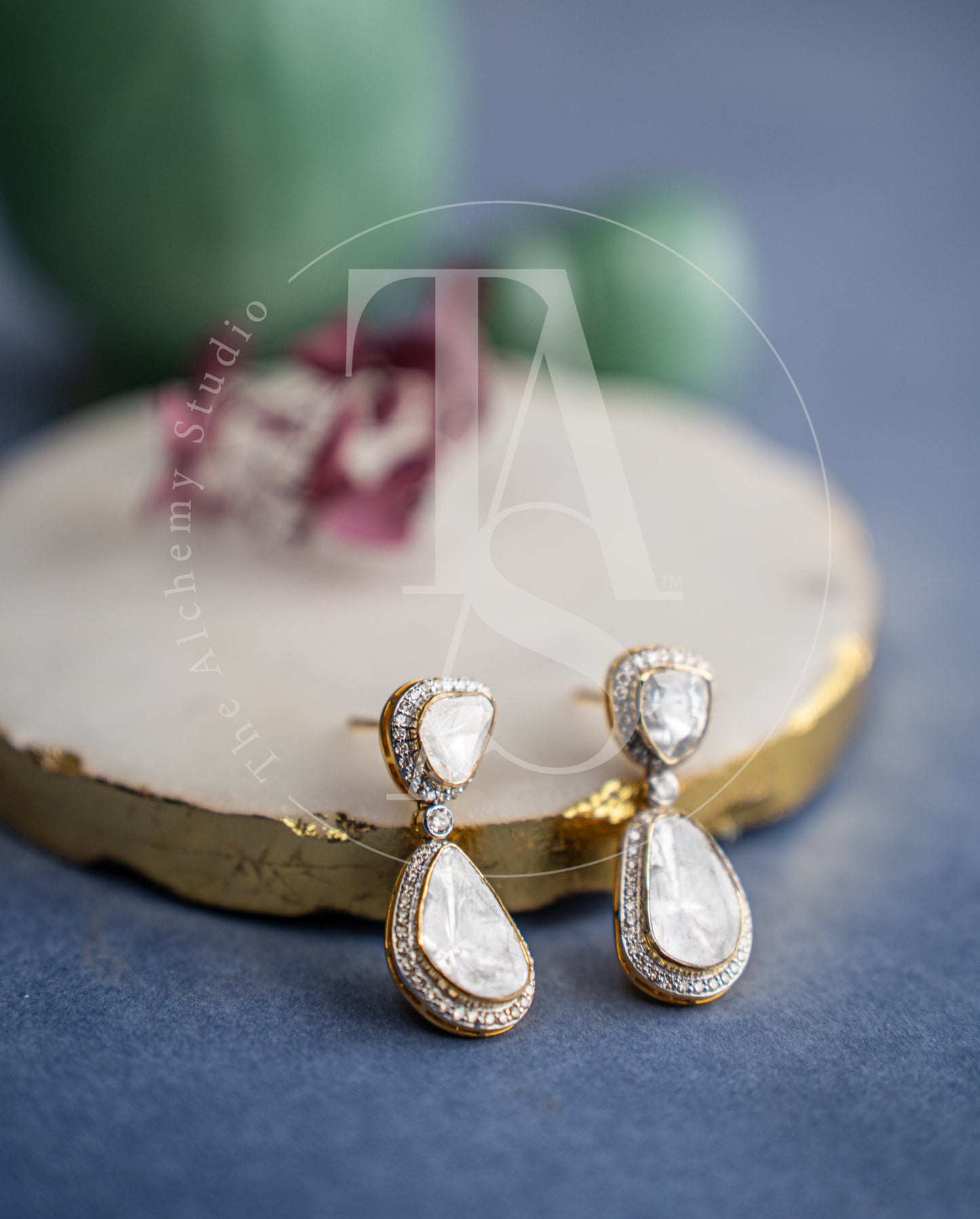 Starlight Uncut Diamond Earrings