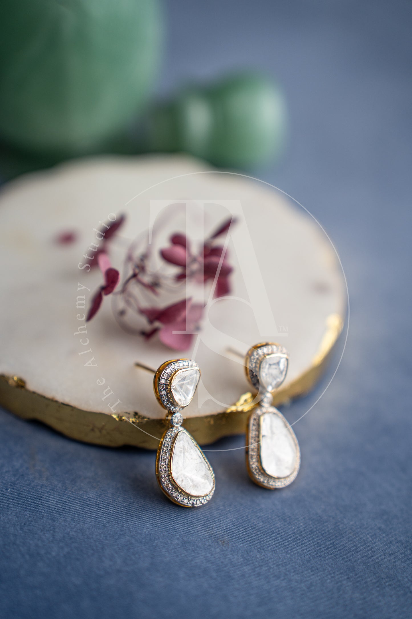 Starlight Uncut Diamond Earrings