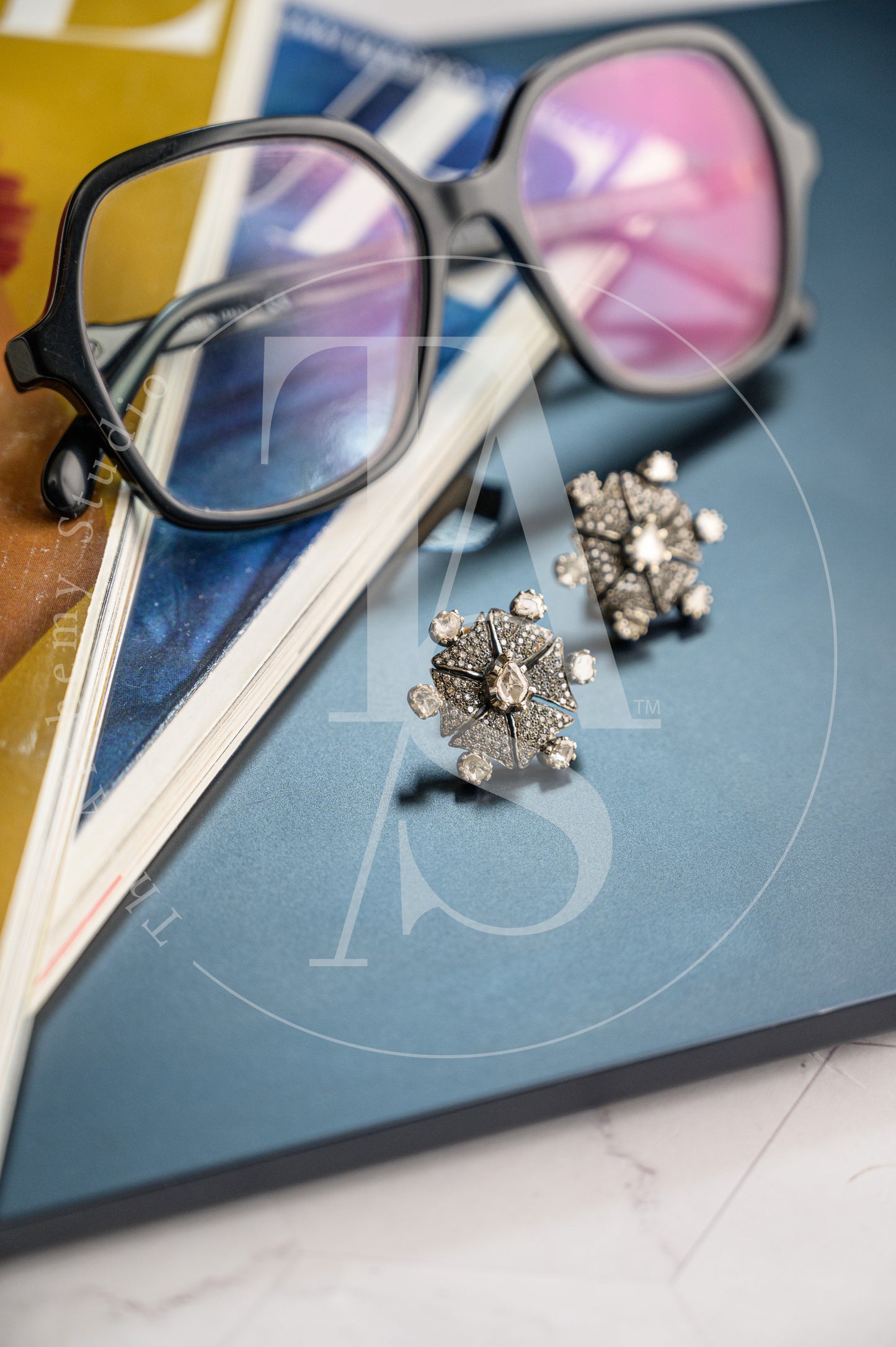 Vintage Star Uncut Diamond Earrings