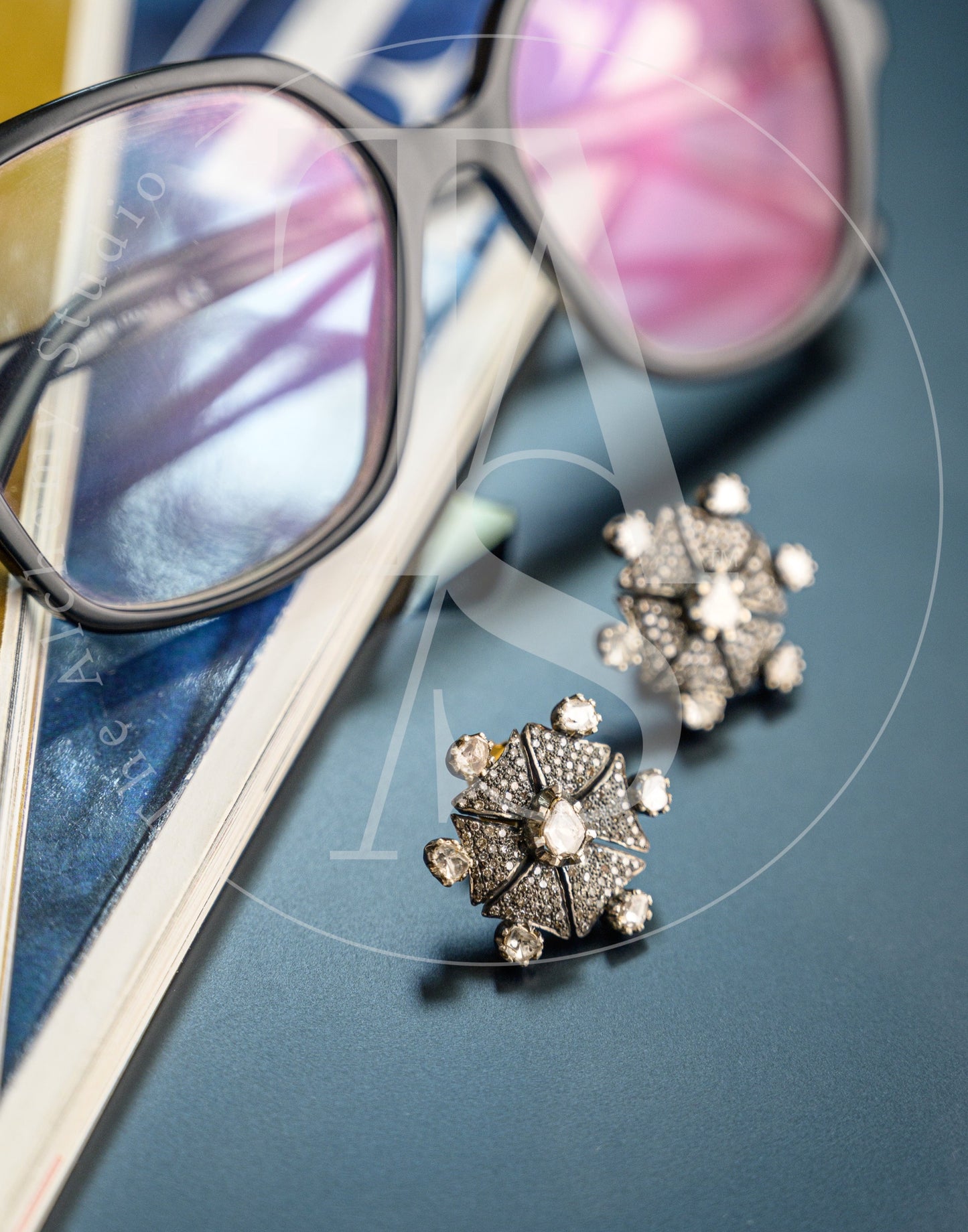 Vintage Star Uncut Diamond Earrings