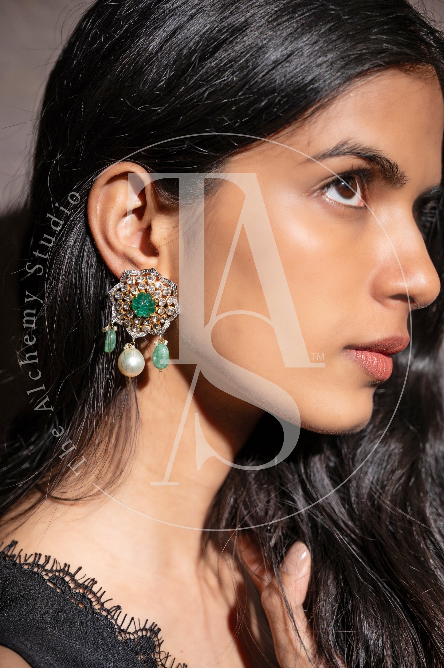 Tamira Uncut Diamond Earrings