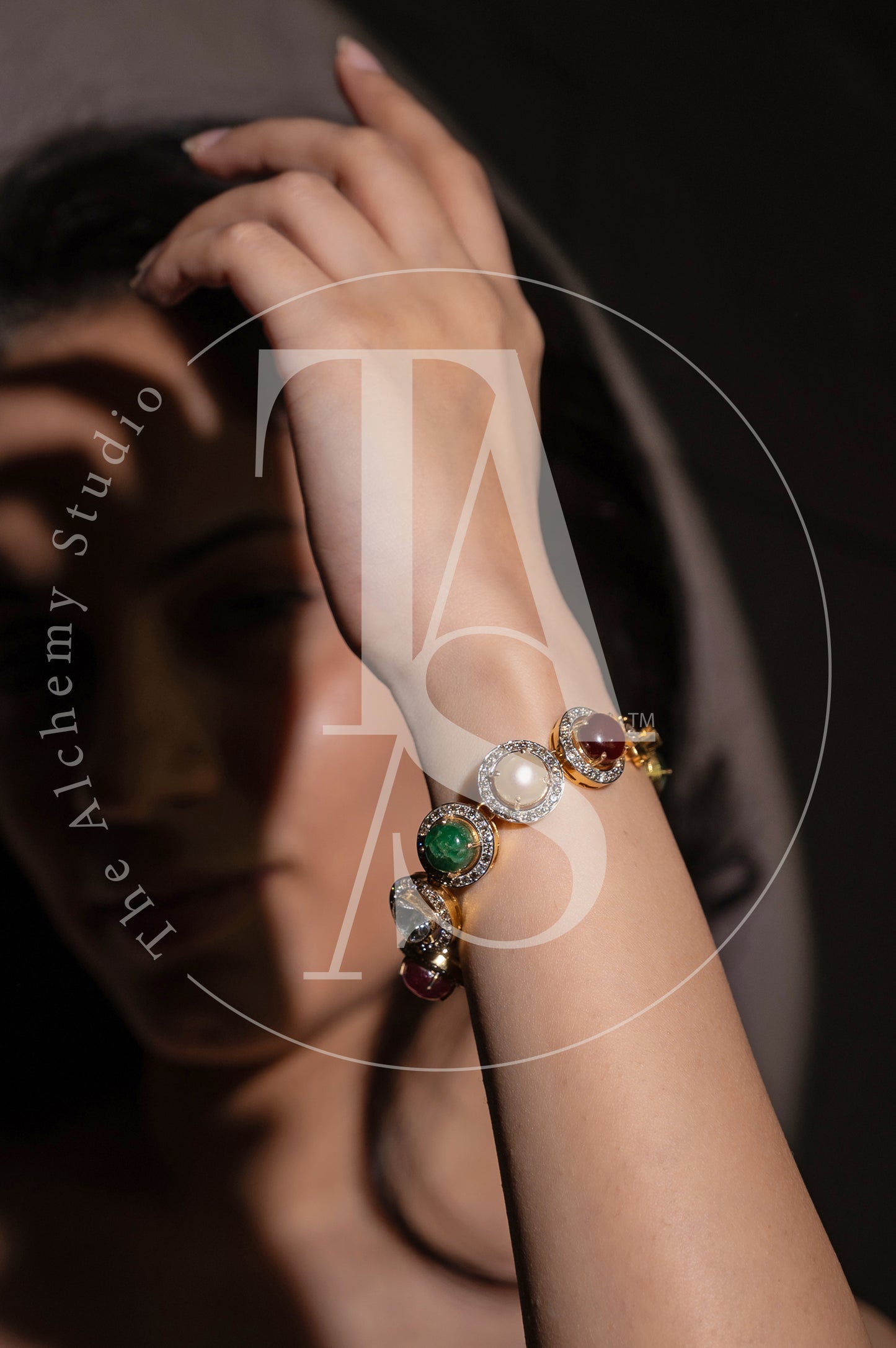 Abelle Navaratan and Uncut Diamond Bracelet