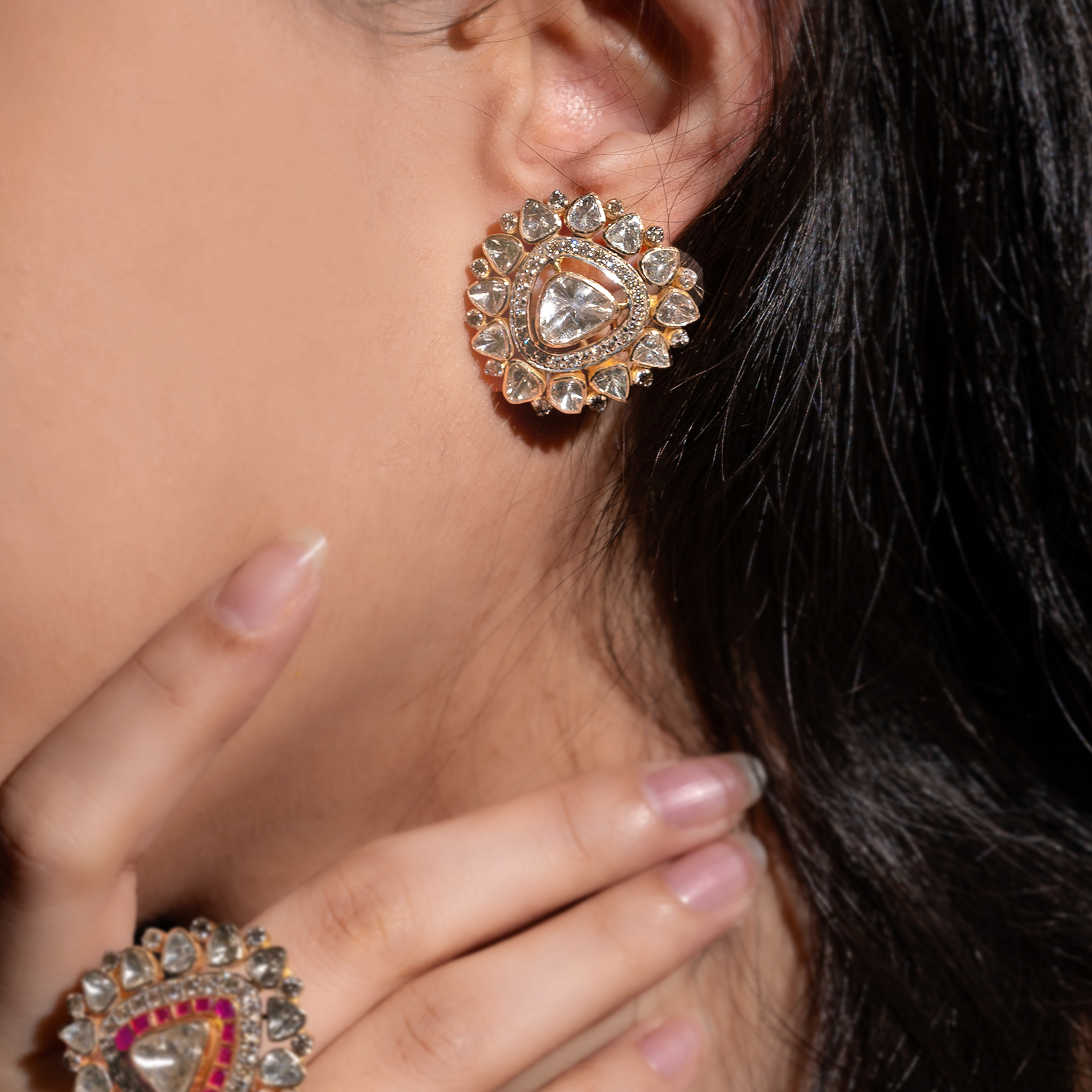 Amira Polki Earrings