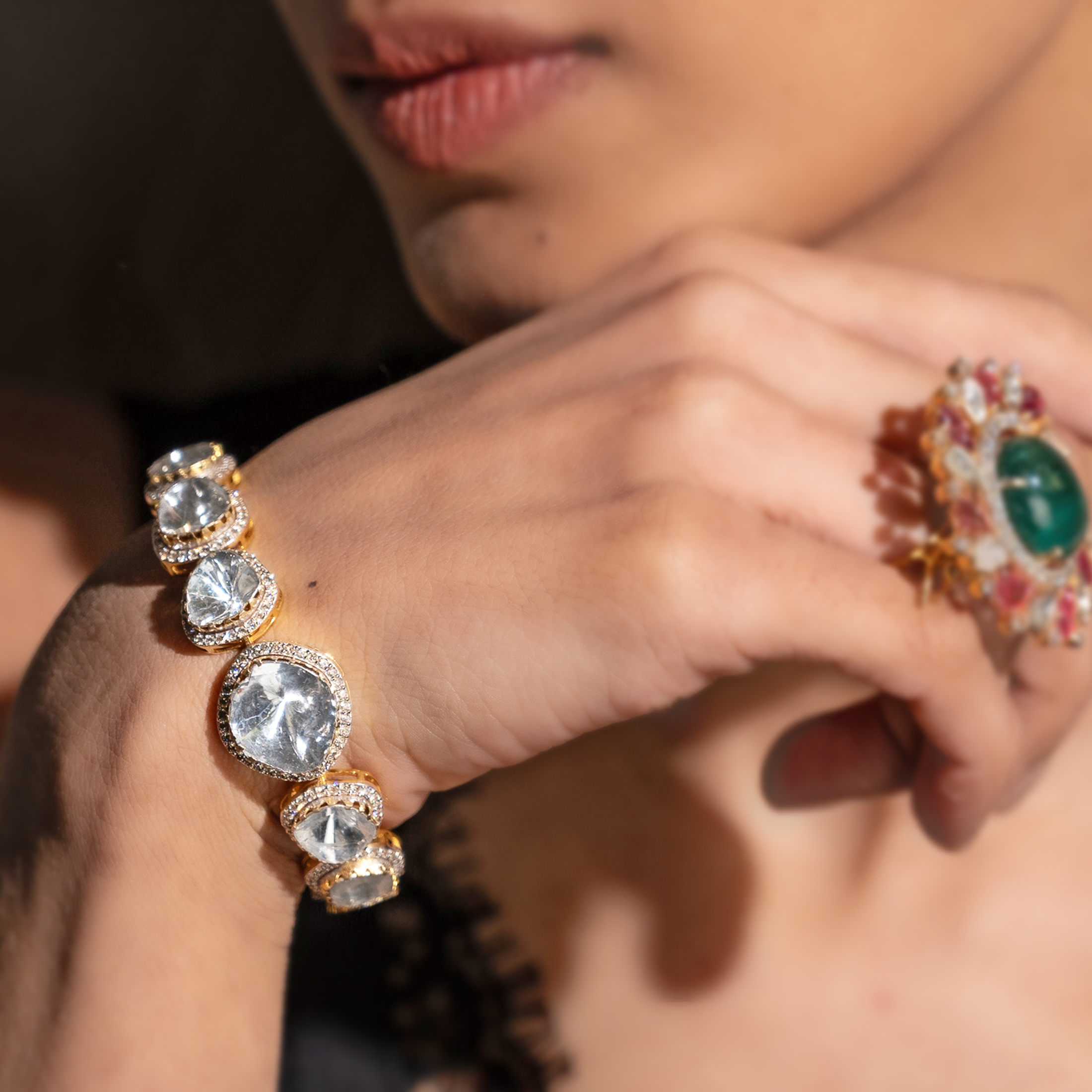 Shiya Polki Bracelet