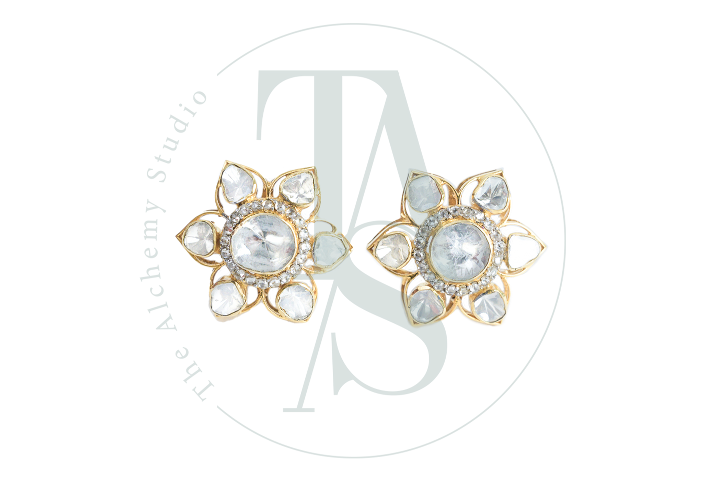 Mini Starre Polki Earrings