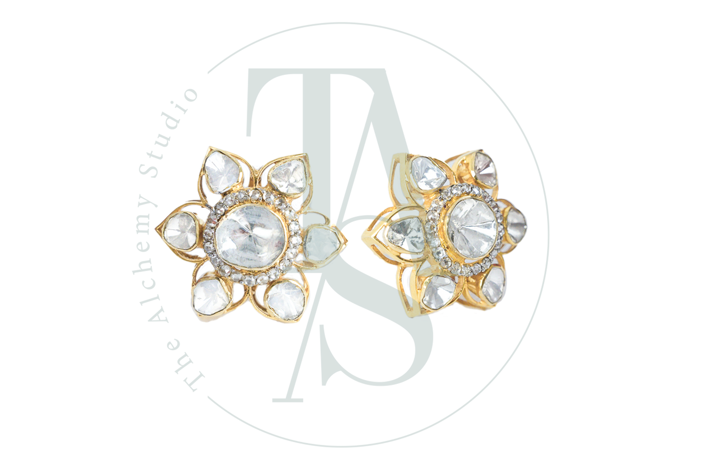 Mini Starre Polki Earrings