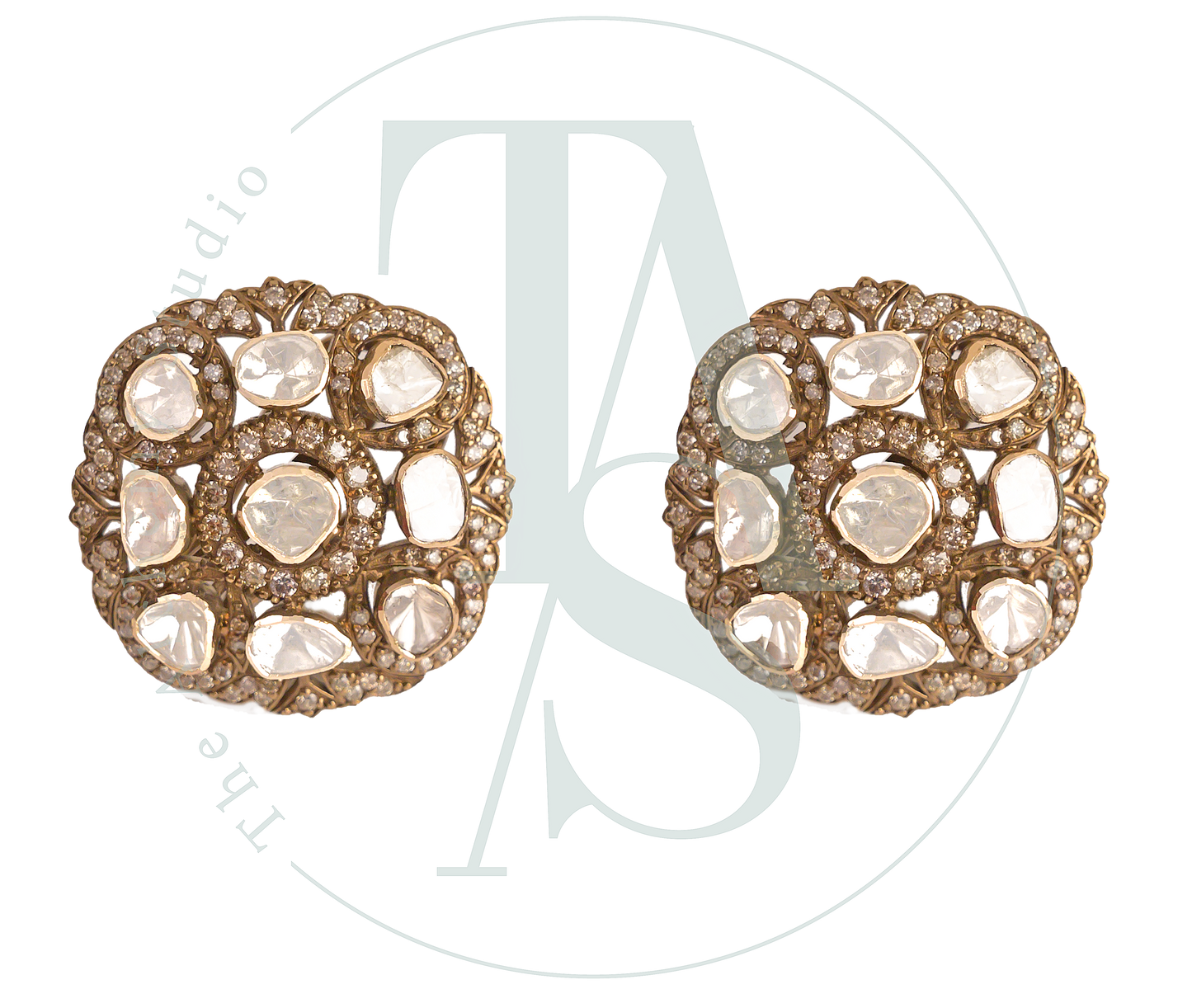 Meher Victorian Polki Earrings