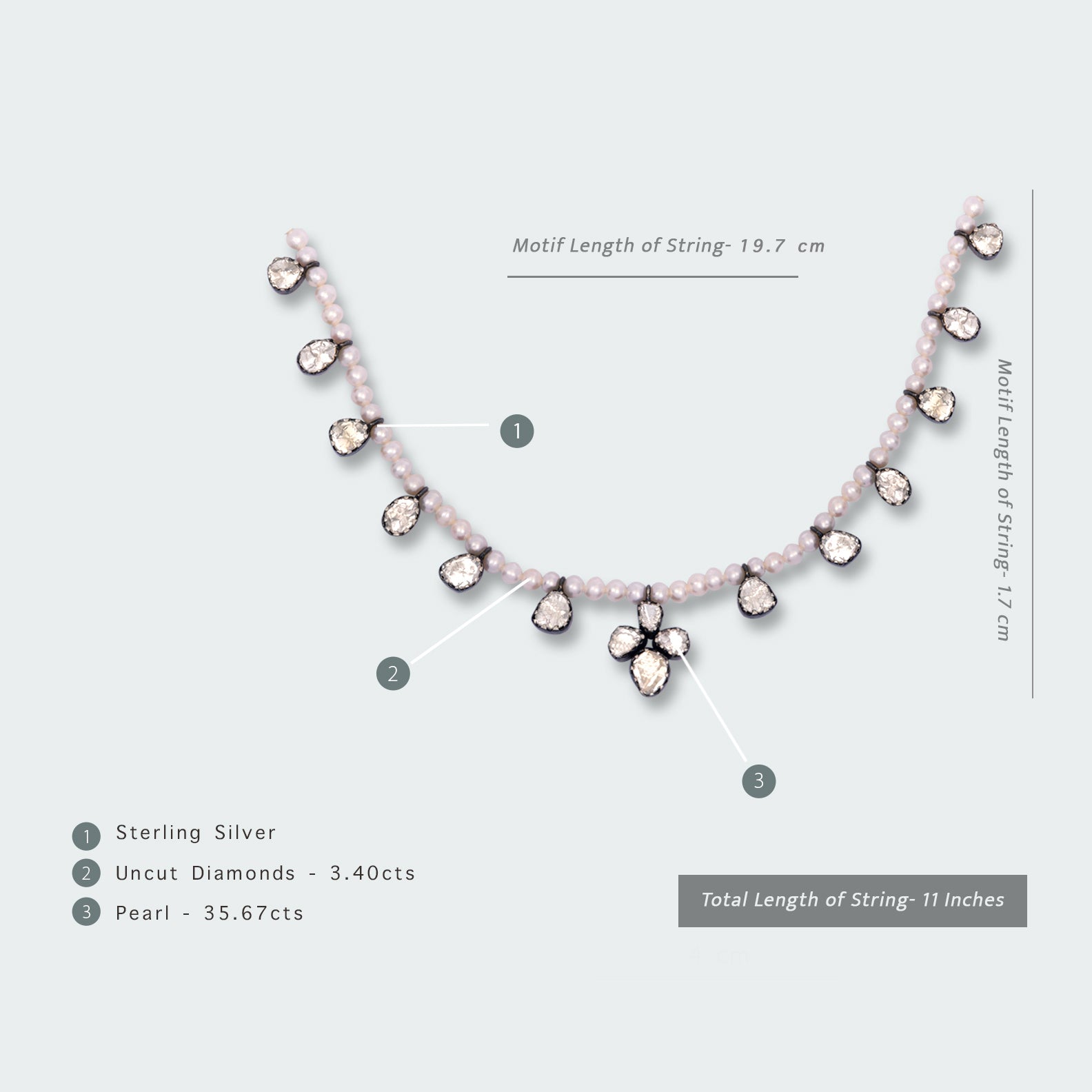 Dew Drop Polki String