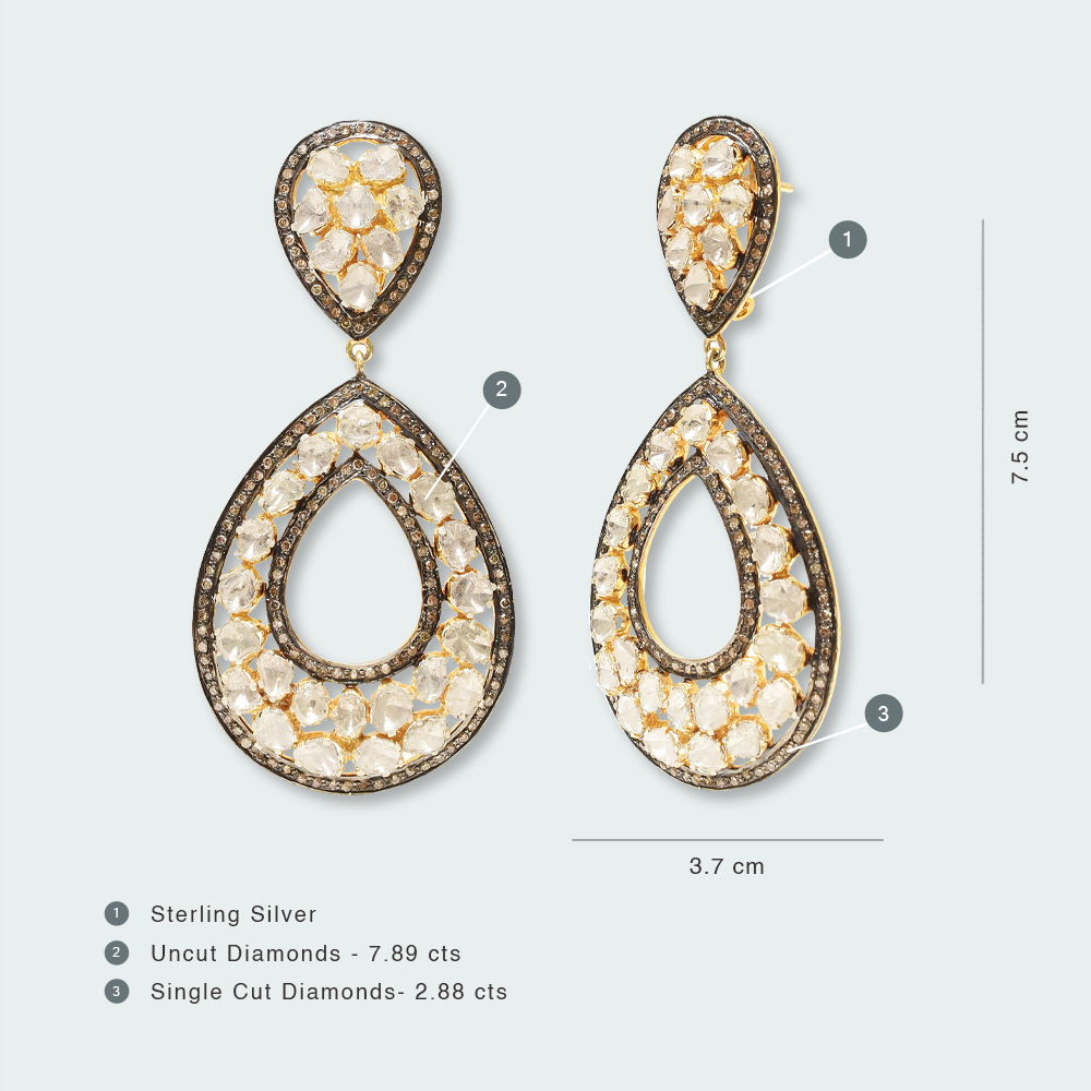 Enigma Polki Earrings
