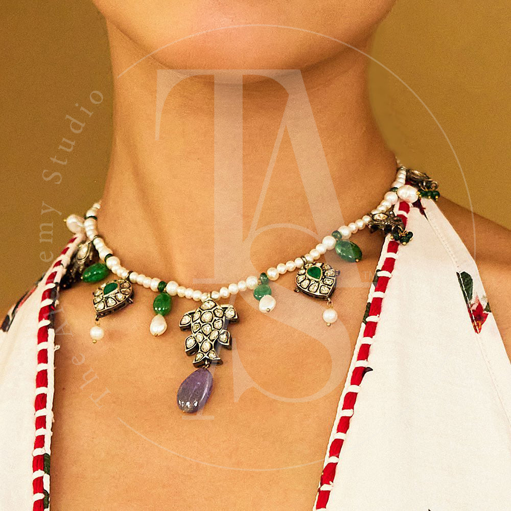 Palaash Uncut Diamond Necklace