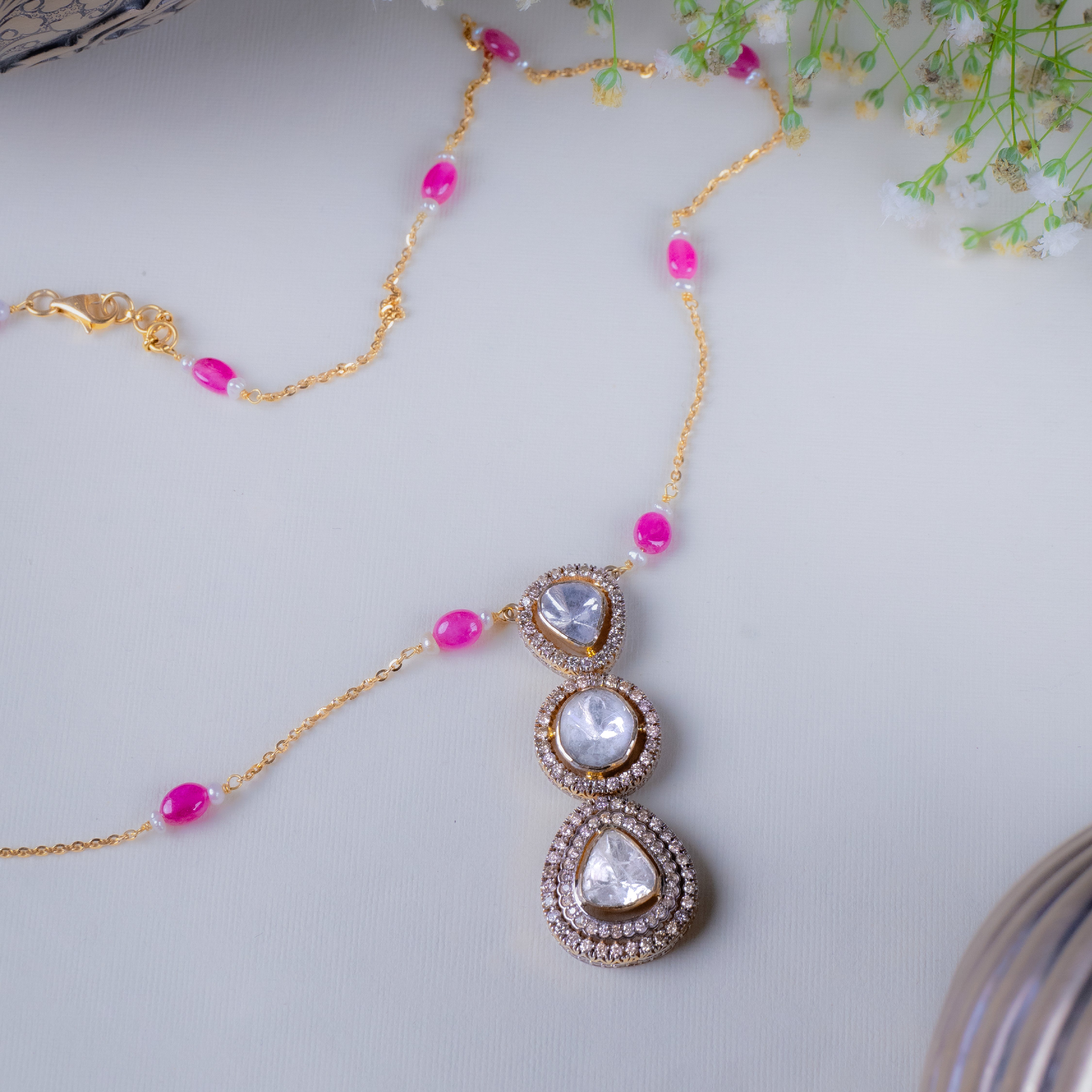 Mirela Polki Pendant