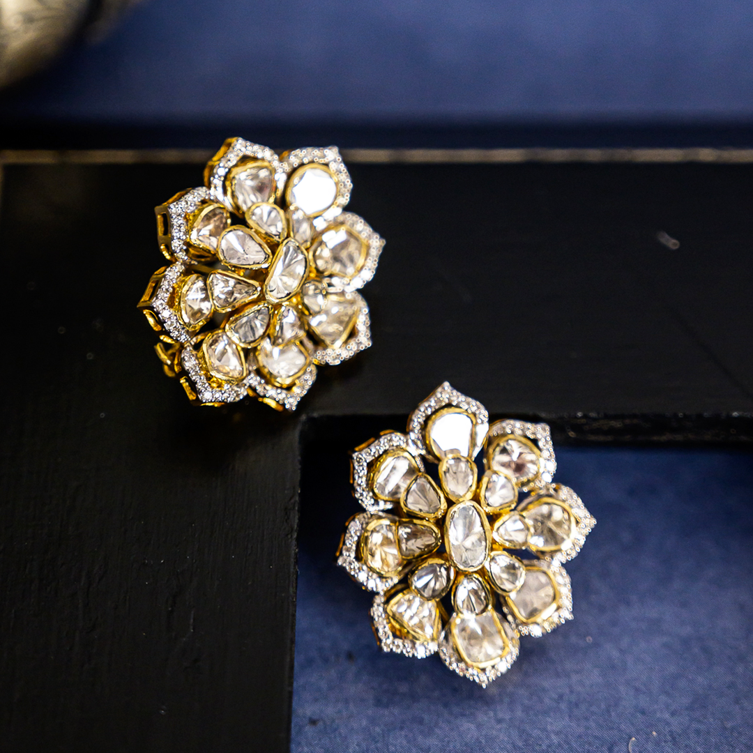 Zane Polki Diamond Earrings
