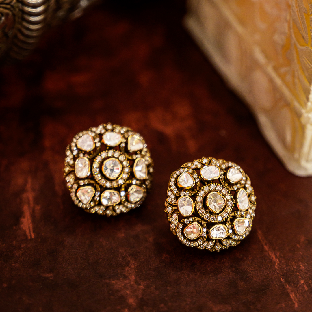 Meher Victorian Polki Earrings