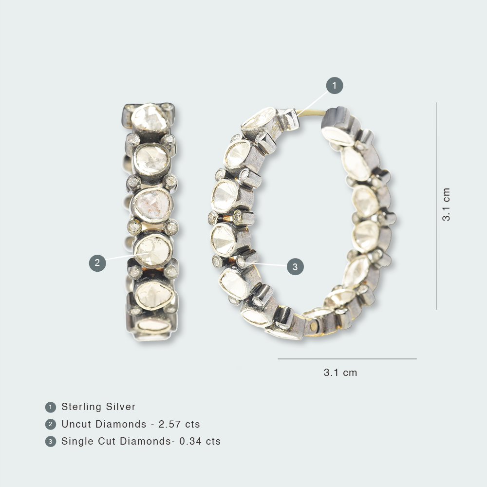 Galaxy Polki Hoops
