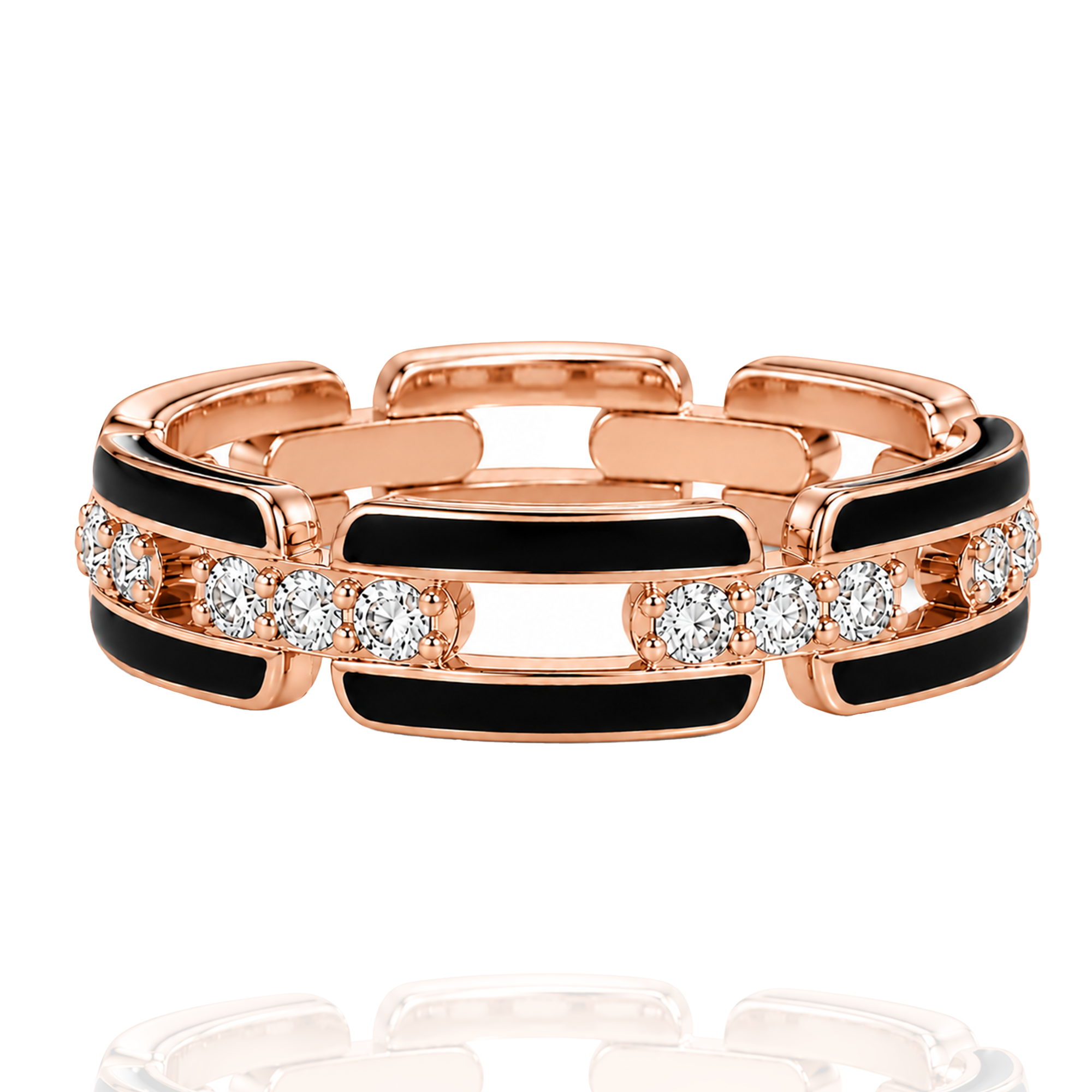 Gilded Loop Diamond Ring