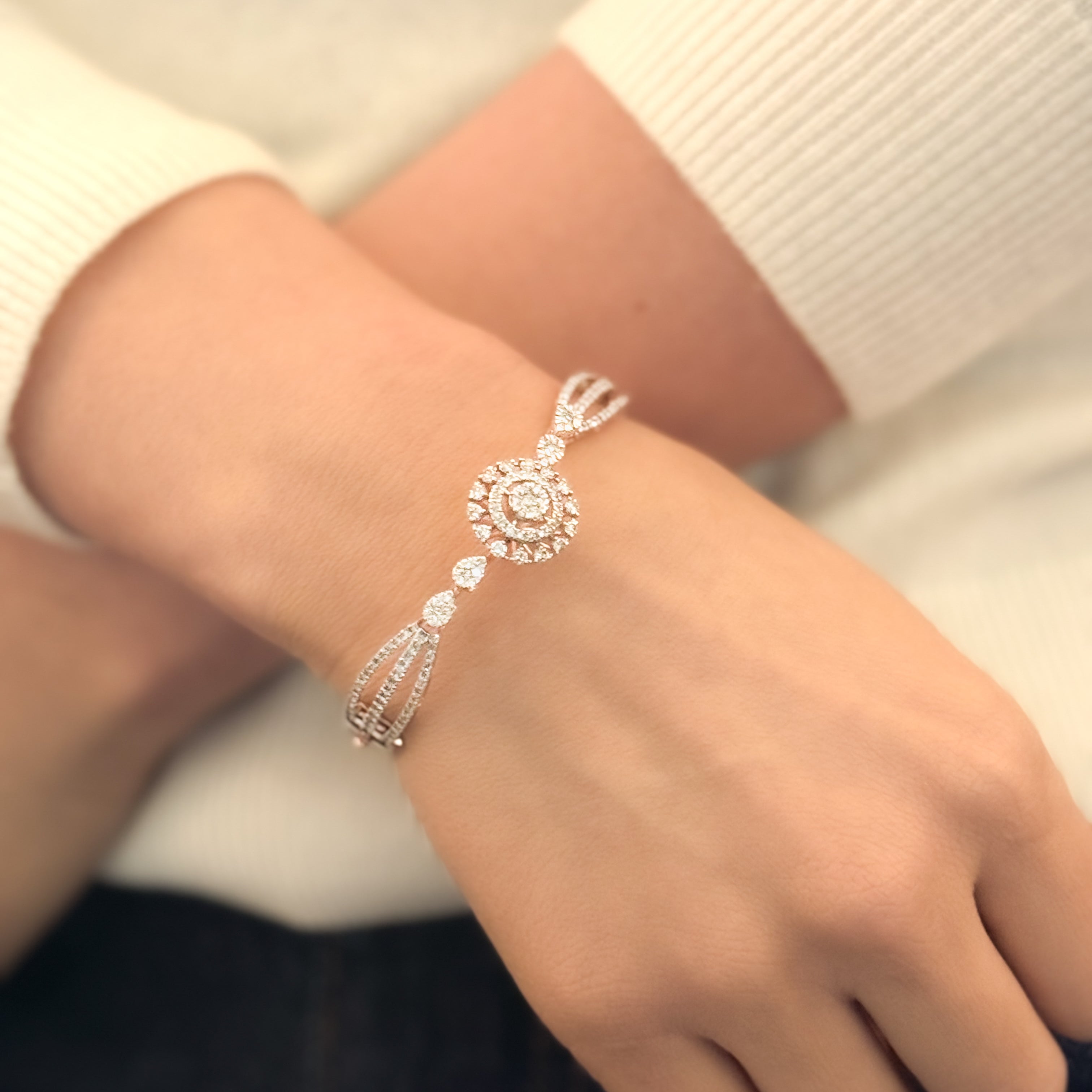 Dawn's Embrace Diamond Bangle