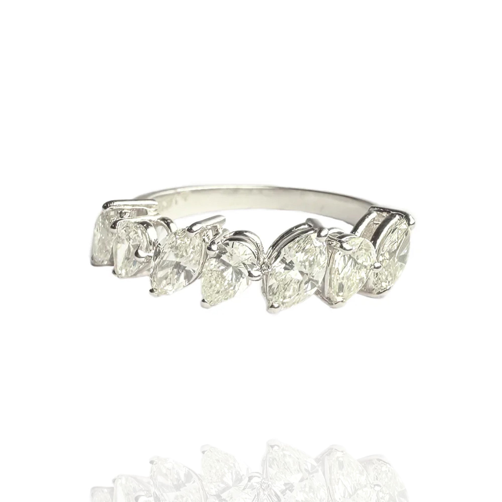 Drop and Marquise Diamond Ring