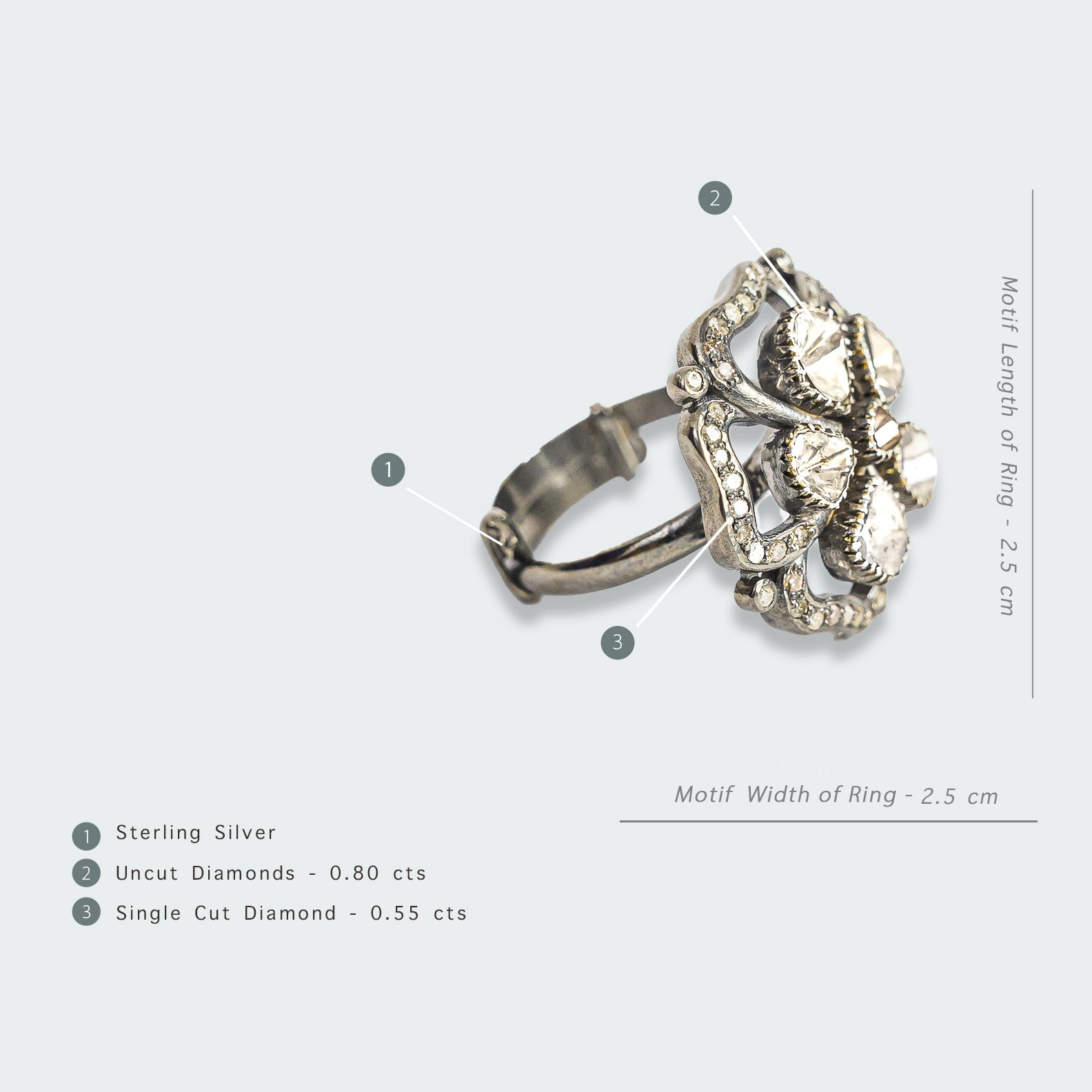 Kyra Polki Ring