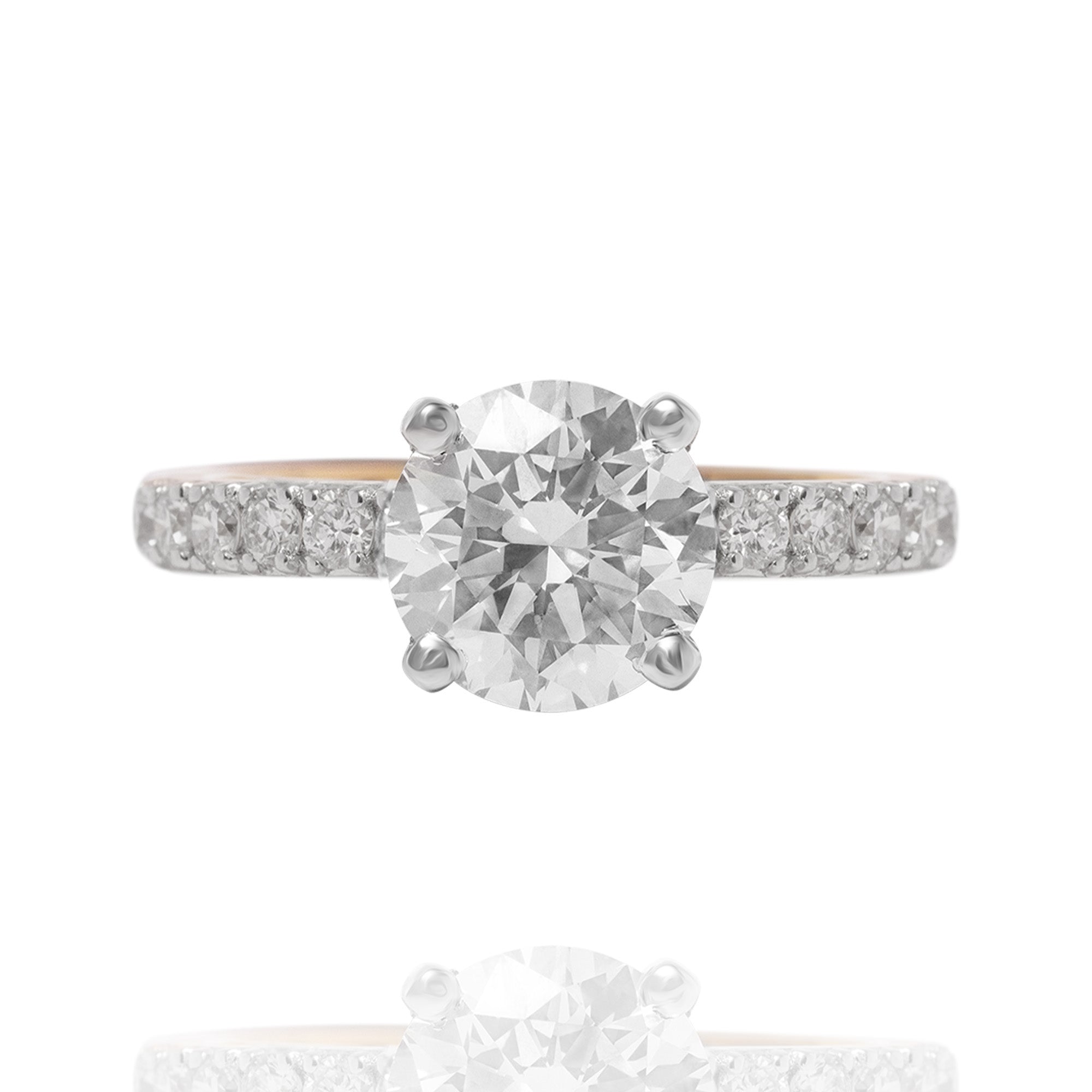 Casie Classic Round Lab Diamond Ring