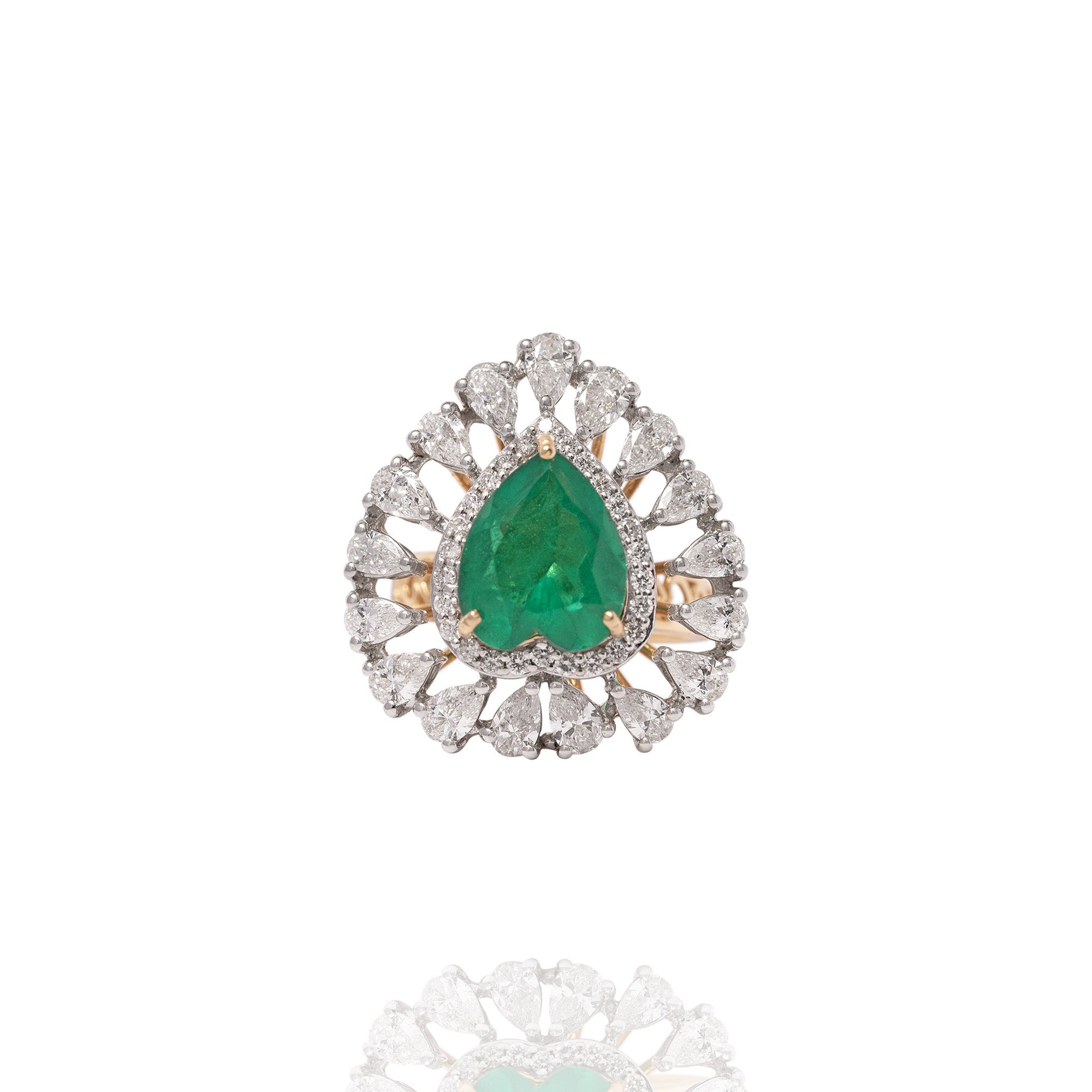 Whitley Emerald Lab Diamond Ring