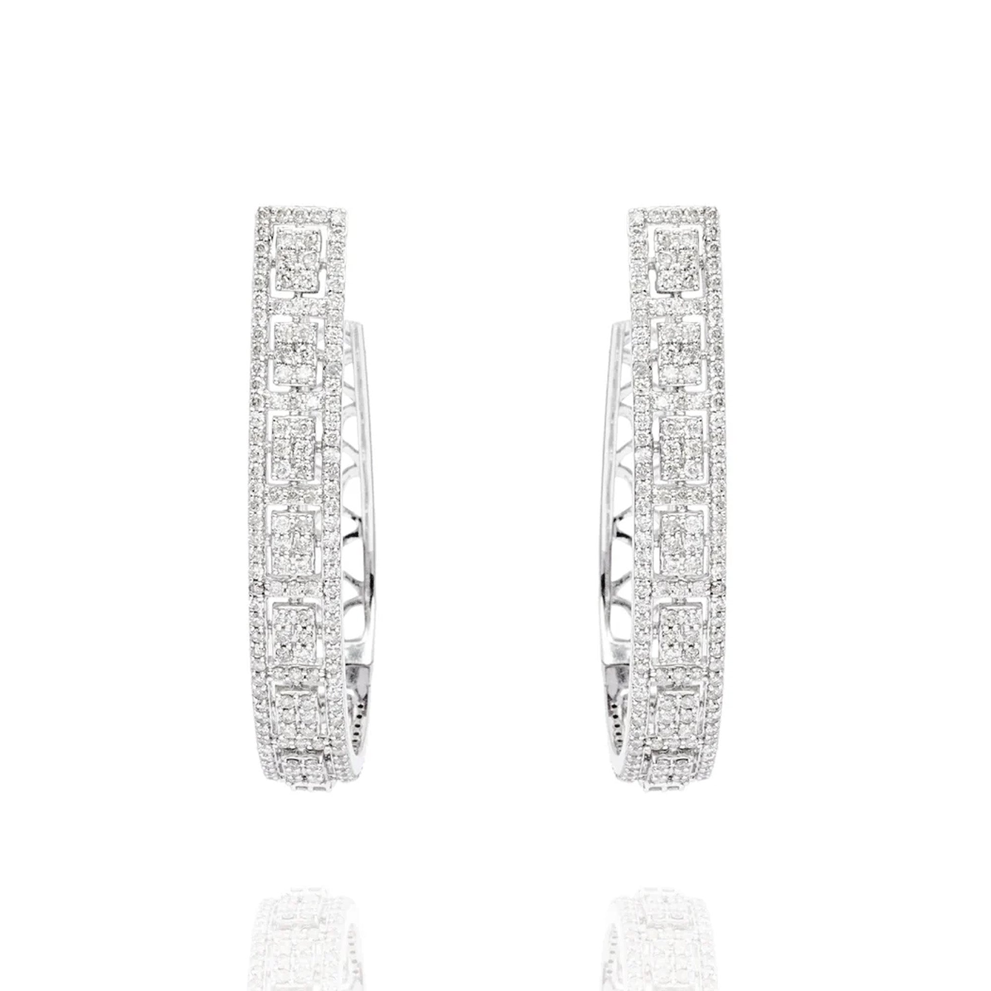 Lustre Loop Diamond Earring