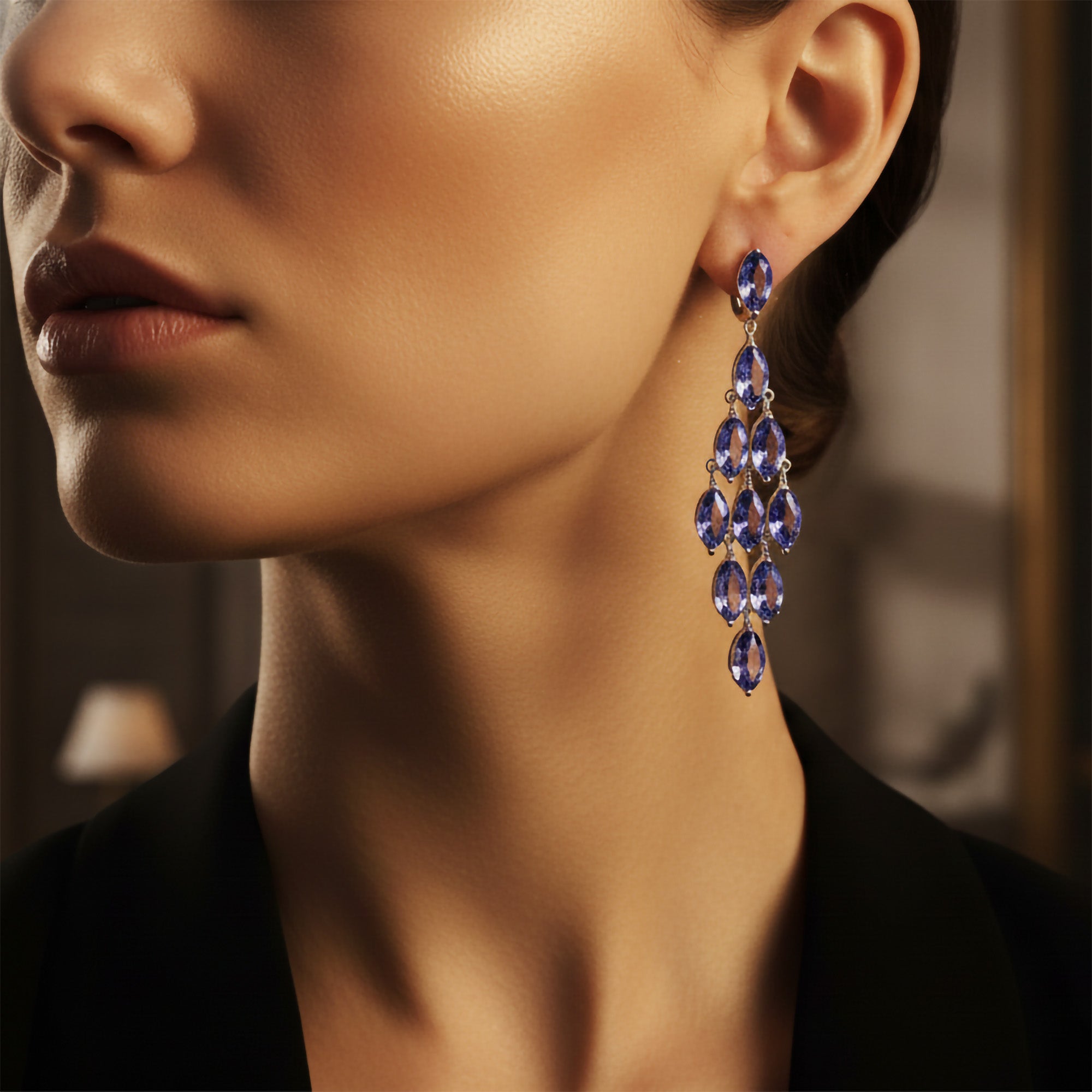 Orchid Dangling Earrings