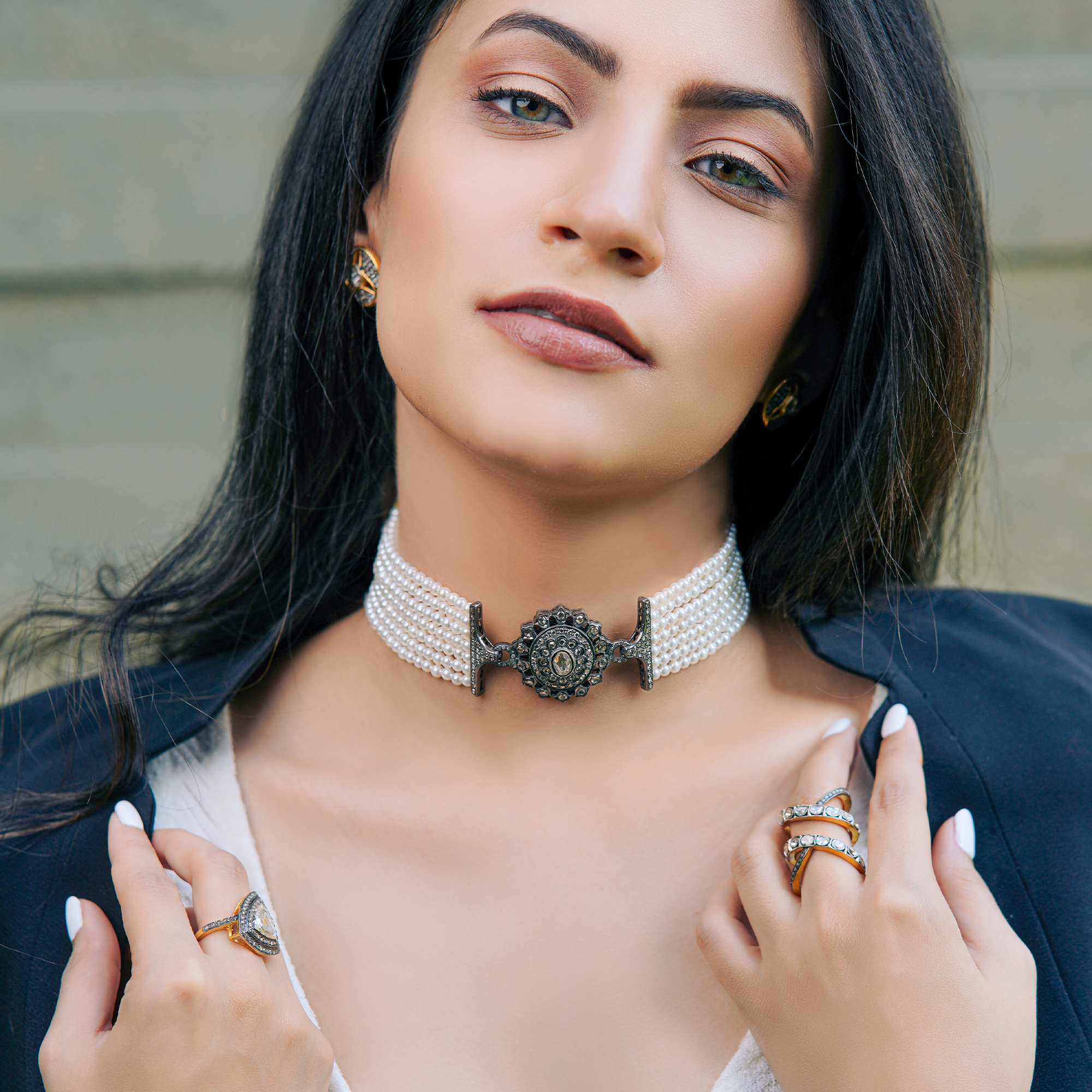 Grace Kelly Polki Choker