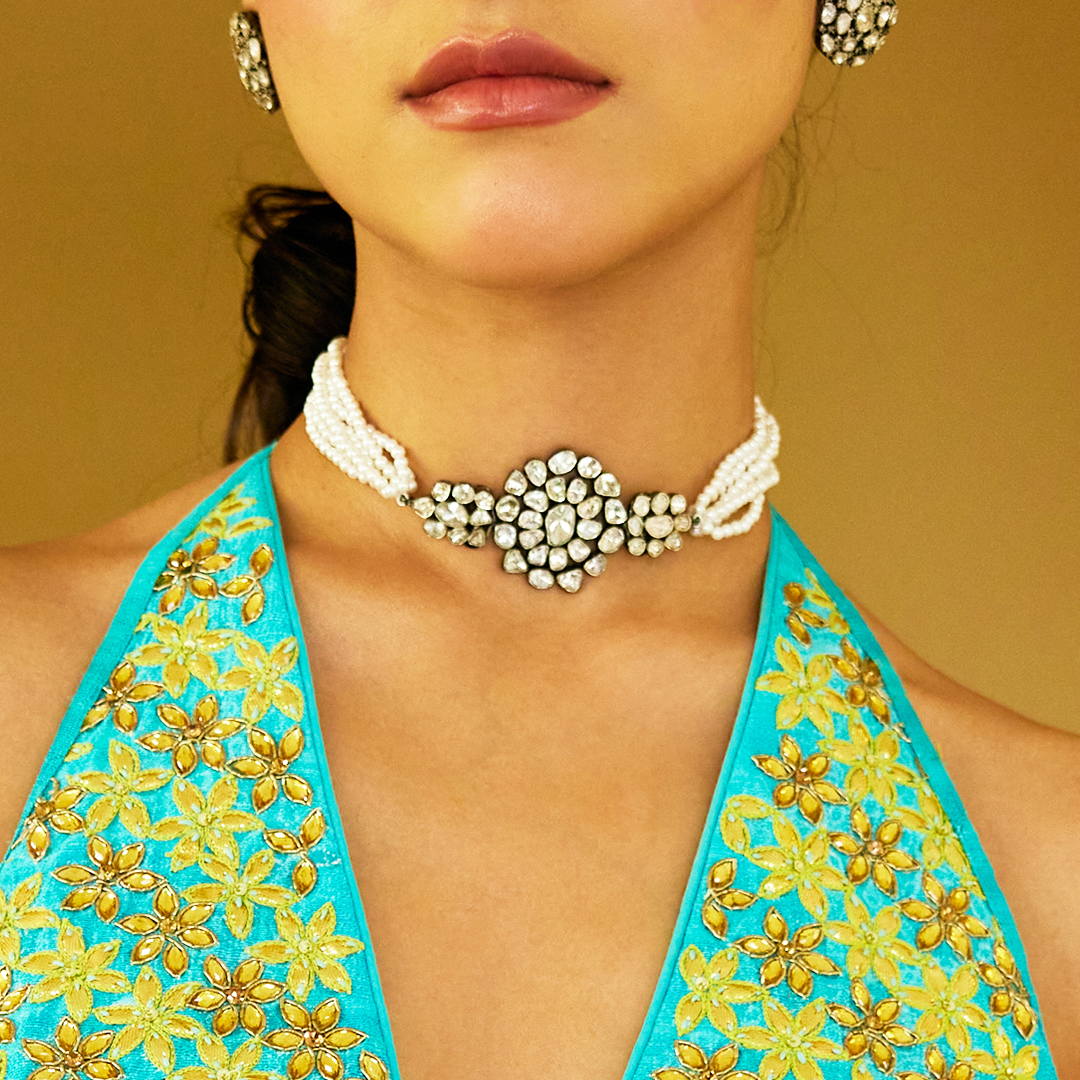 Petite Fleur Polki Choker