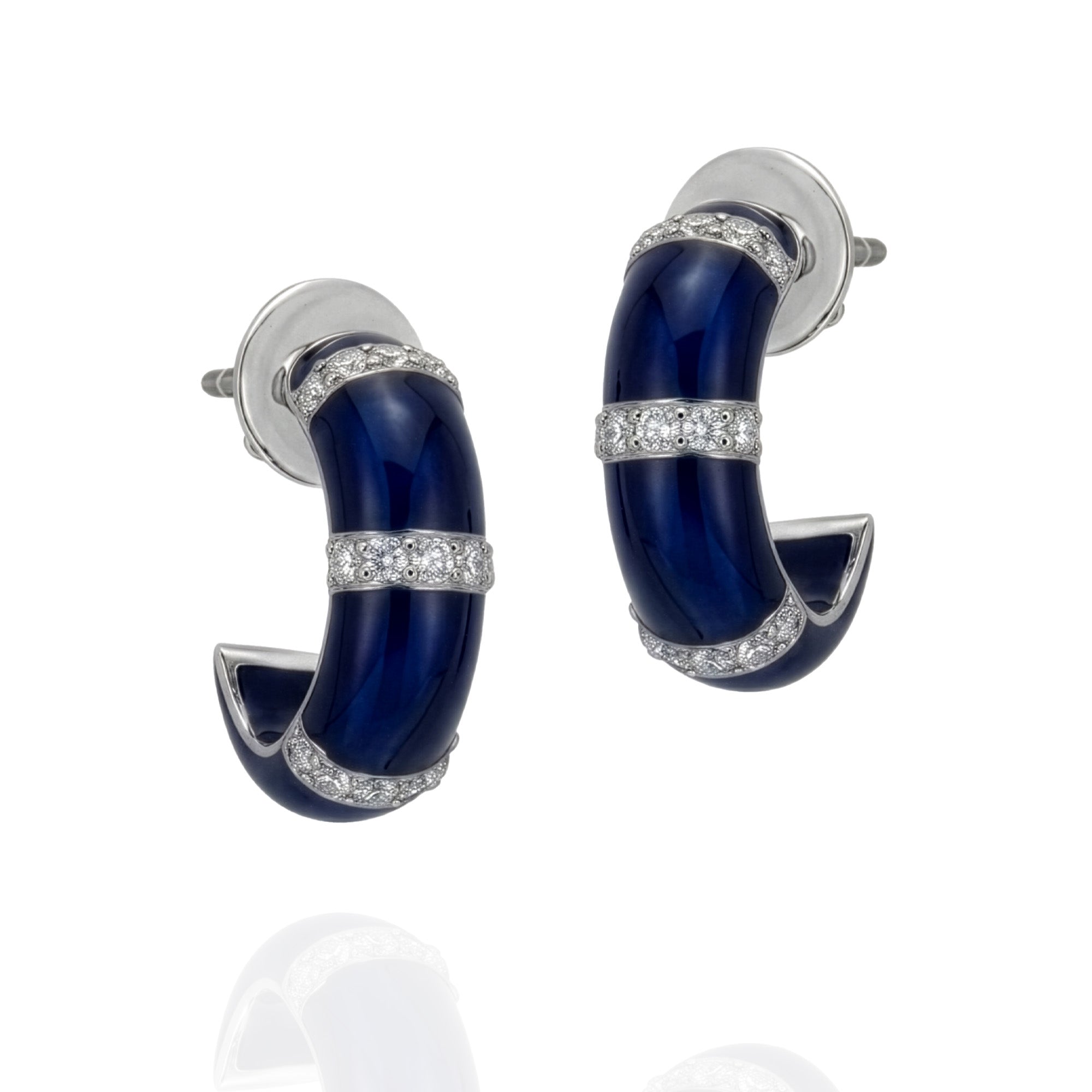 Echoes in Blue Diamond Earrings