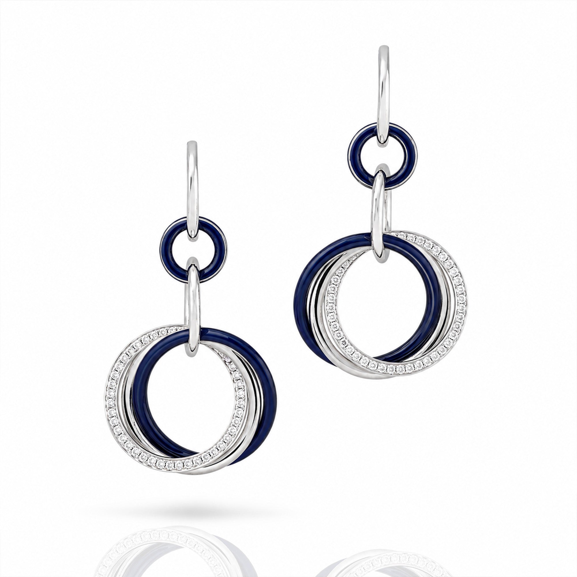 Orbits of Light Diamond Earrings