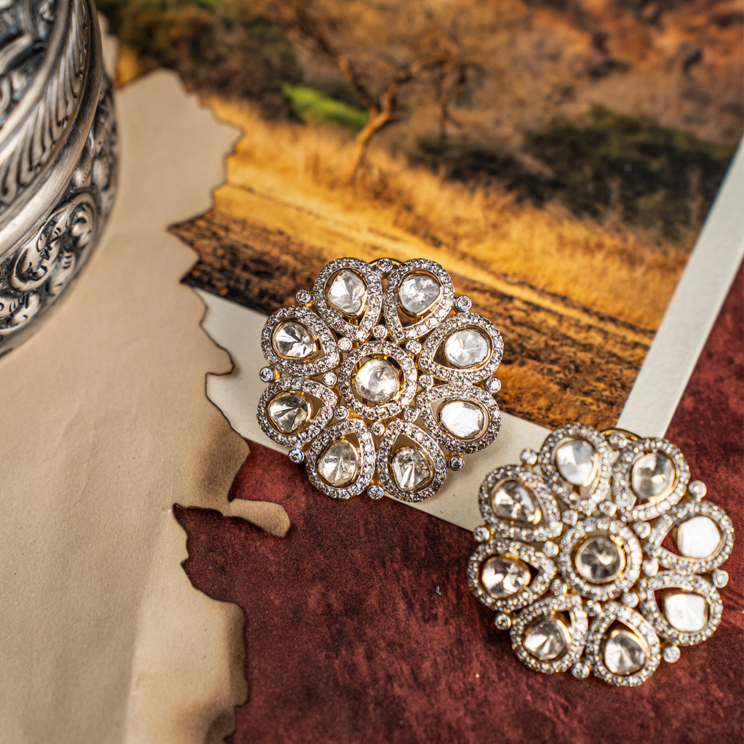 Osha Polki Diamond Earrings