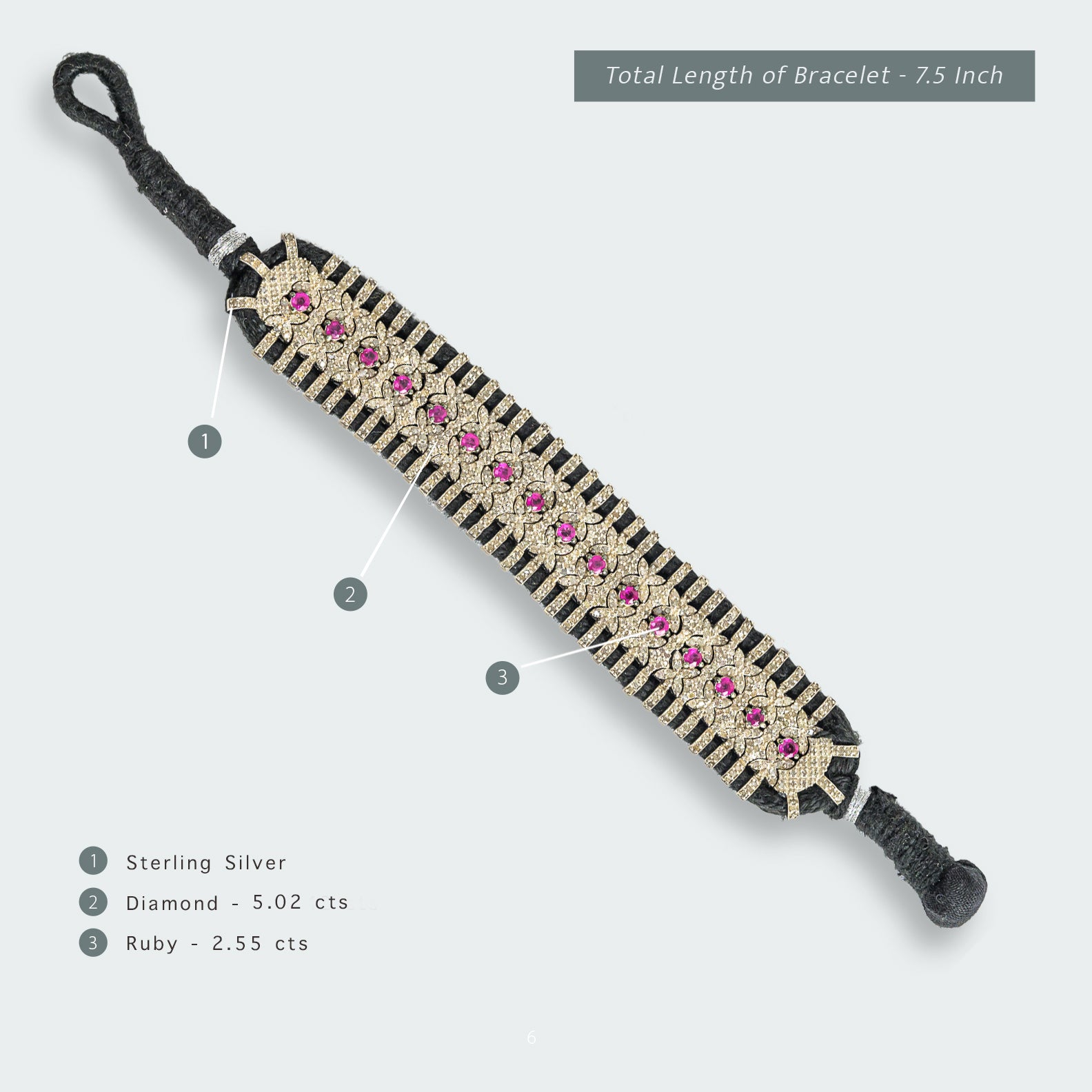 Prisca Ruby Diamond Bracelet